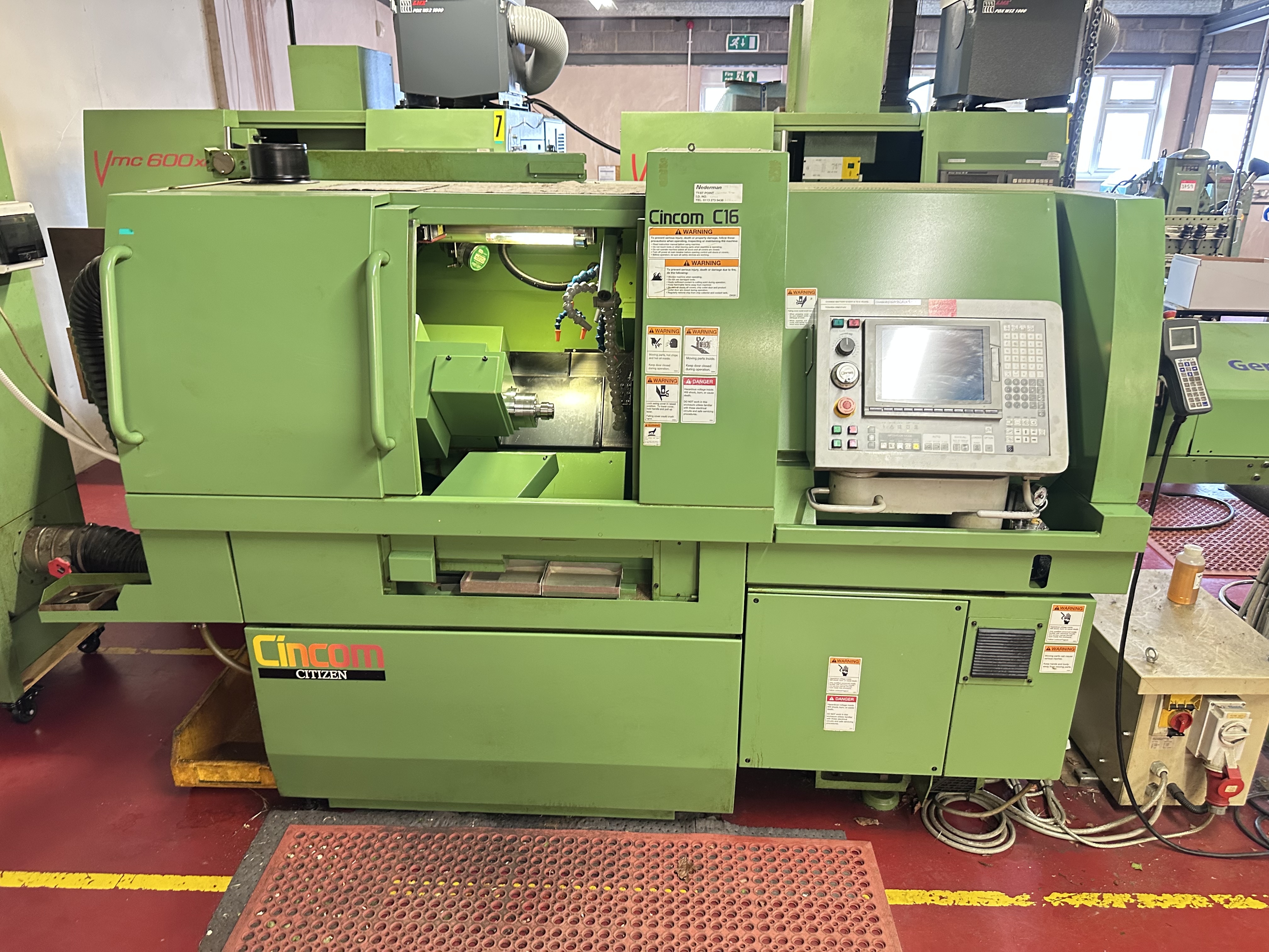Citizen Cincom C16 VT Sliding Head CNC Lathe (2004)