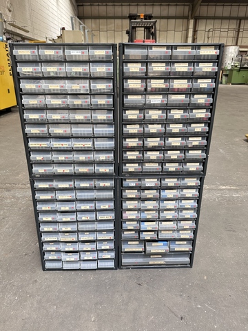 Selection of HSS Drills & Taps in Multi Drawer Cabinets 