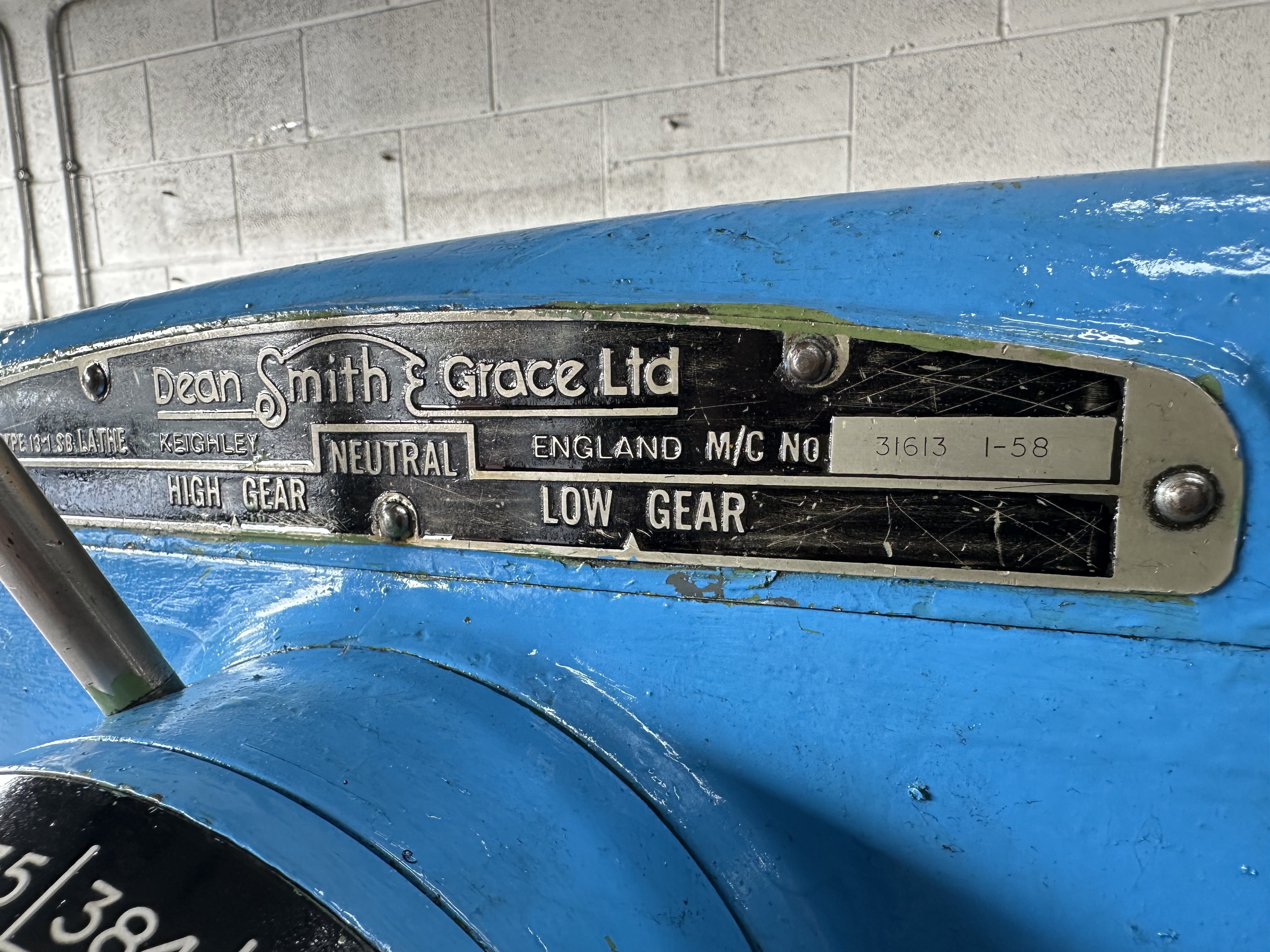 Dean Smith & Grace Type 13 - 1SB Lathe