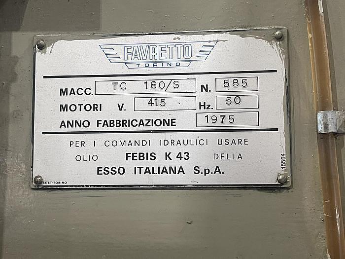 Faveretto TC160 Surface Grinding Machine
