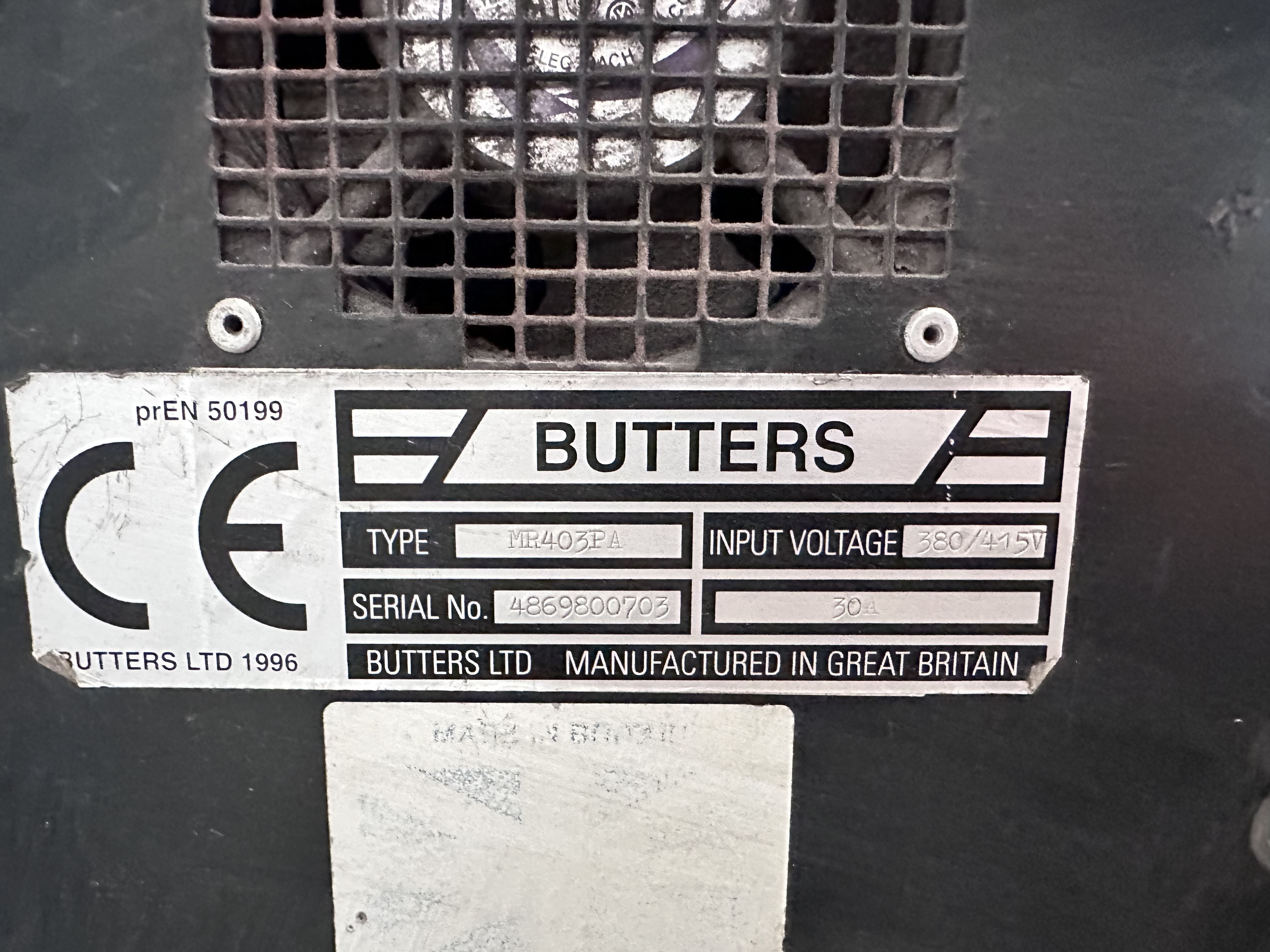 Butters MR403 FA (ISO Mig 400) Mig Welder