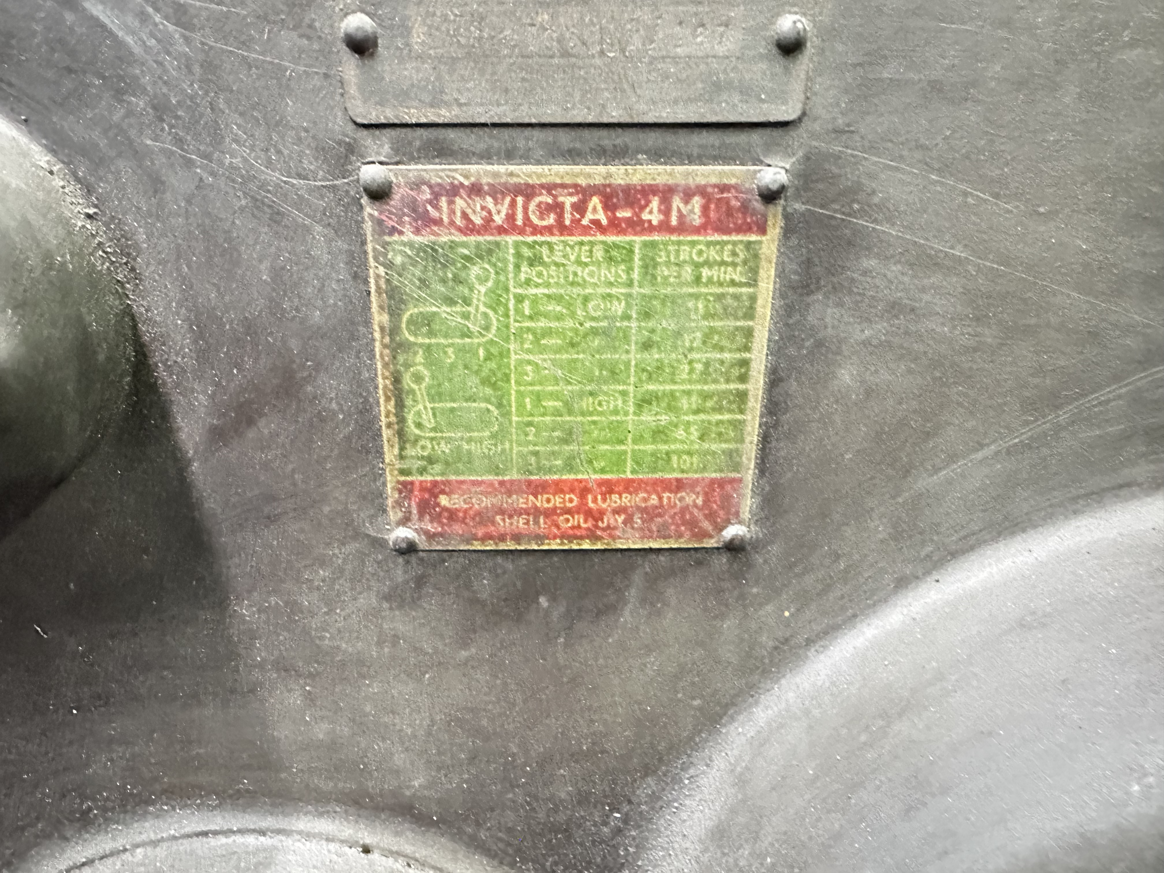 Invicta Type 4m Shaper