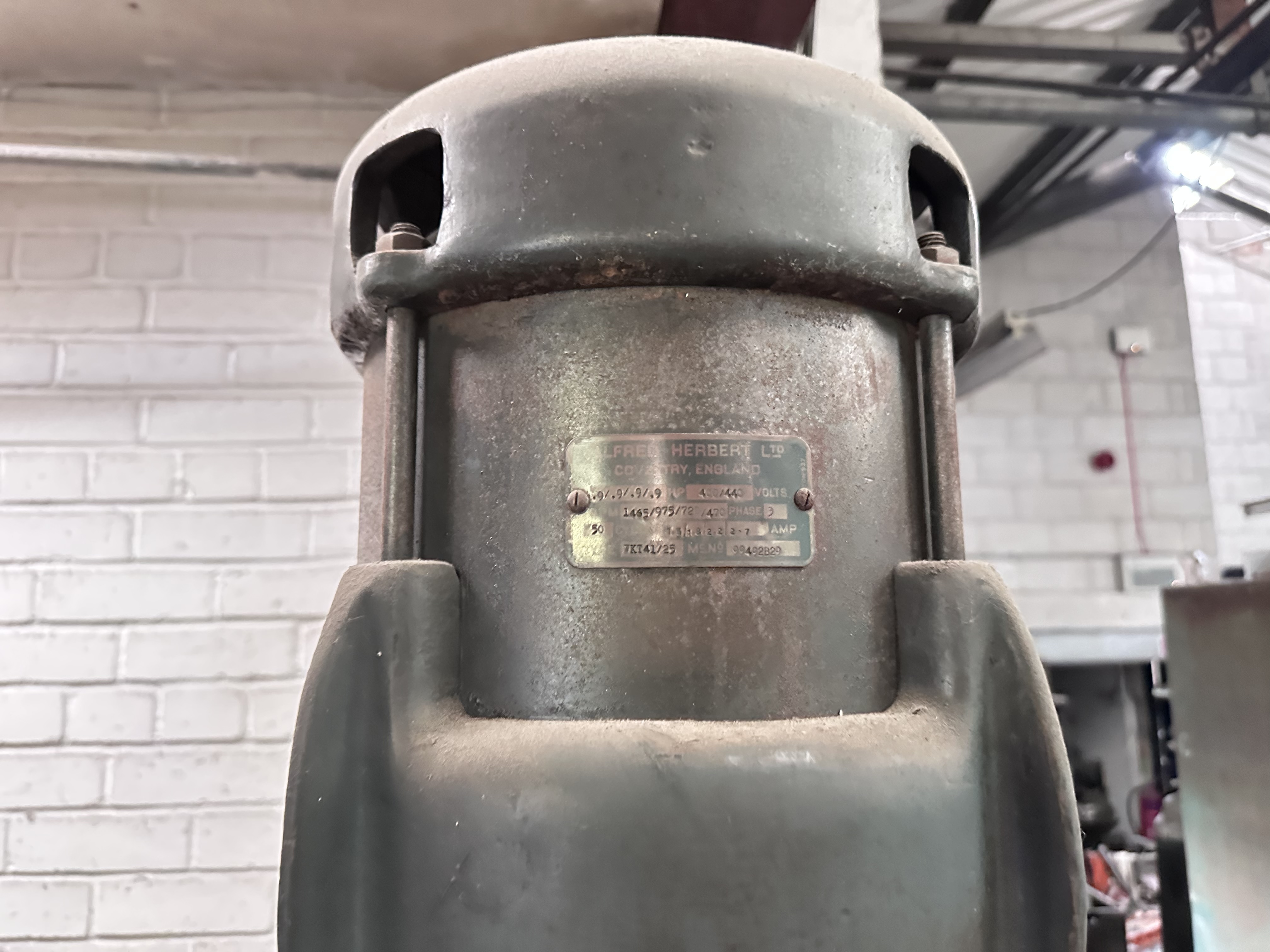 Herbert Single Spindle Pillar Drill 