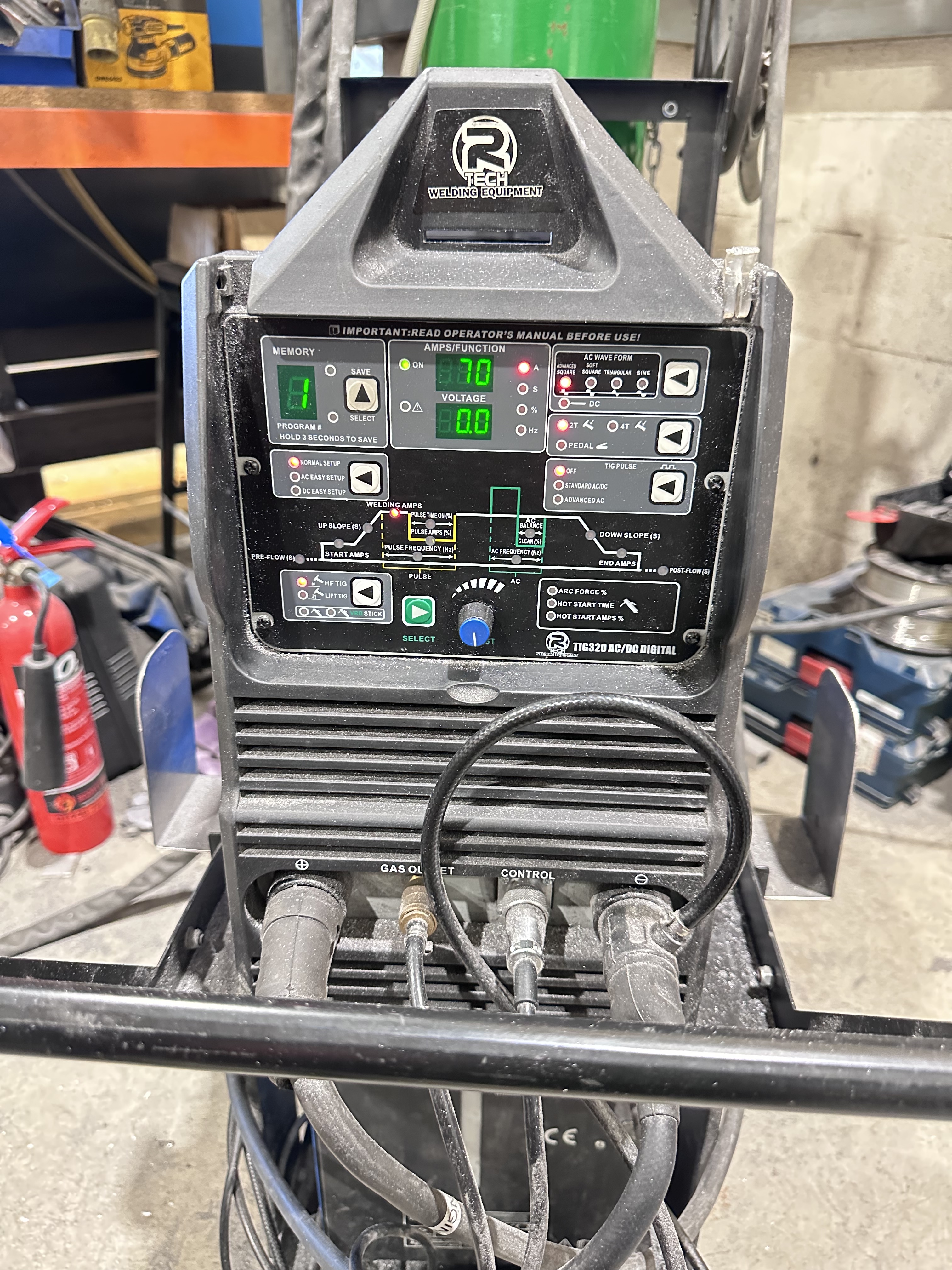 R Tech Welding Equipment, TIG 320 AC/DC Digital TIG Welder