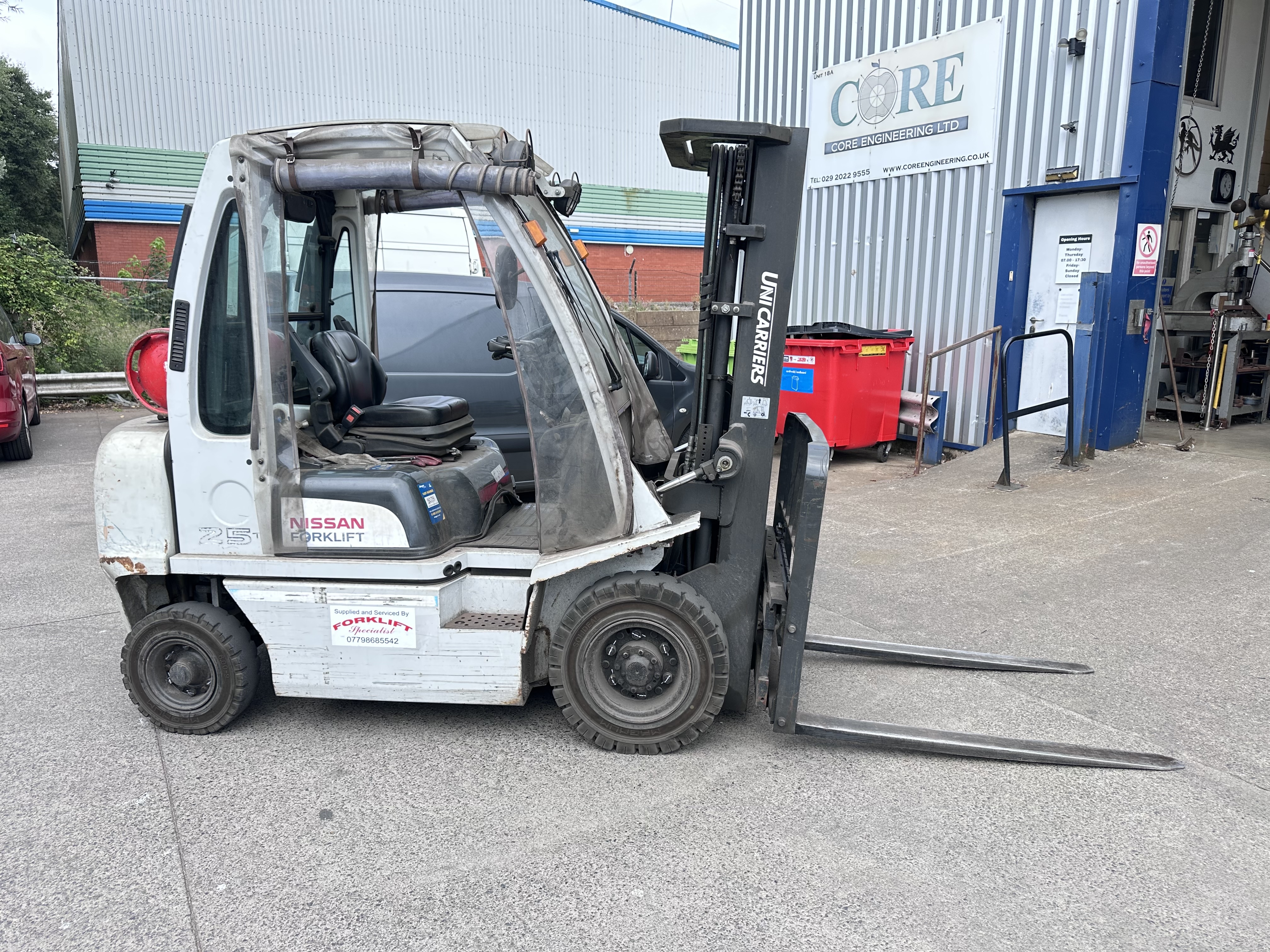 Nissan U1D2A25LQ 2.5T LPG Fork Lift Truck (2013)