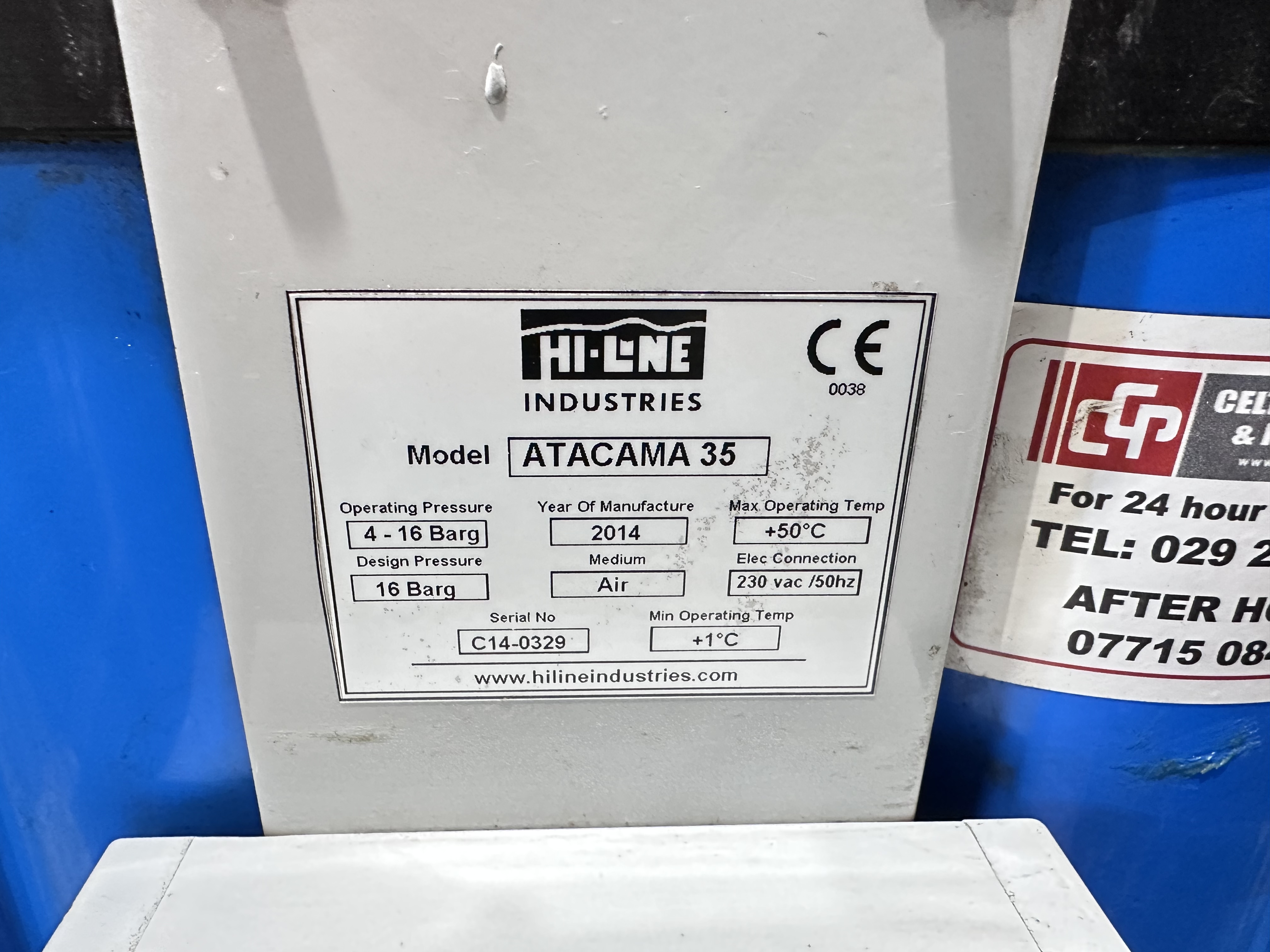 Hi-line Industries Atacama 35 Desiccant Air Dryer (2014)