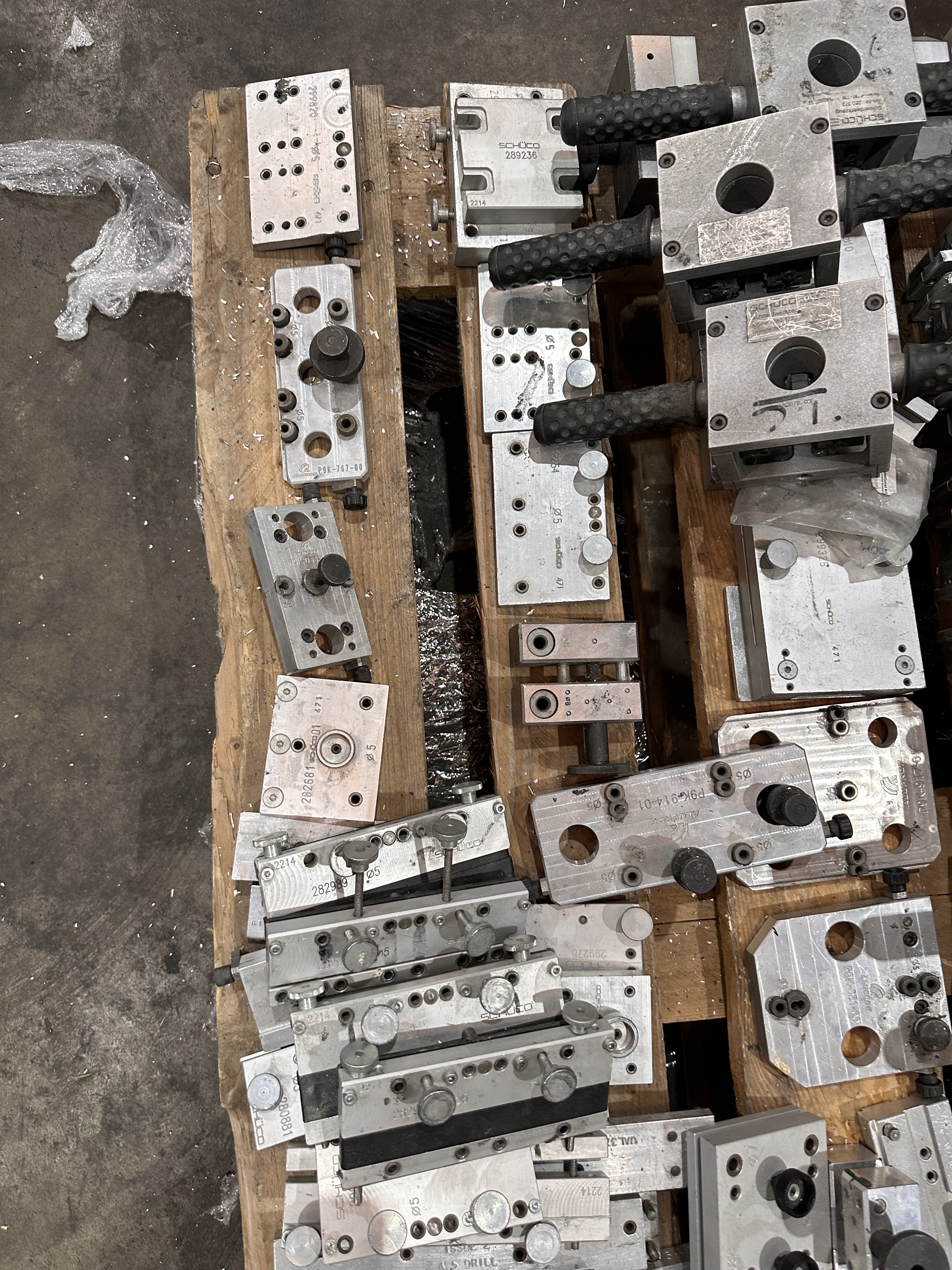Selection of Schuco Jigs & Fixtures for Profile Drilling & Forming