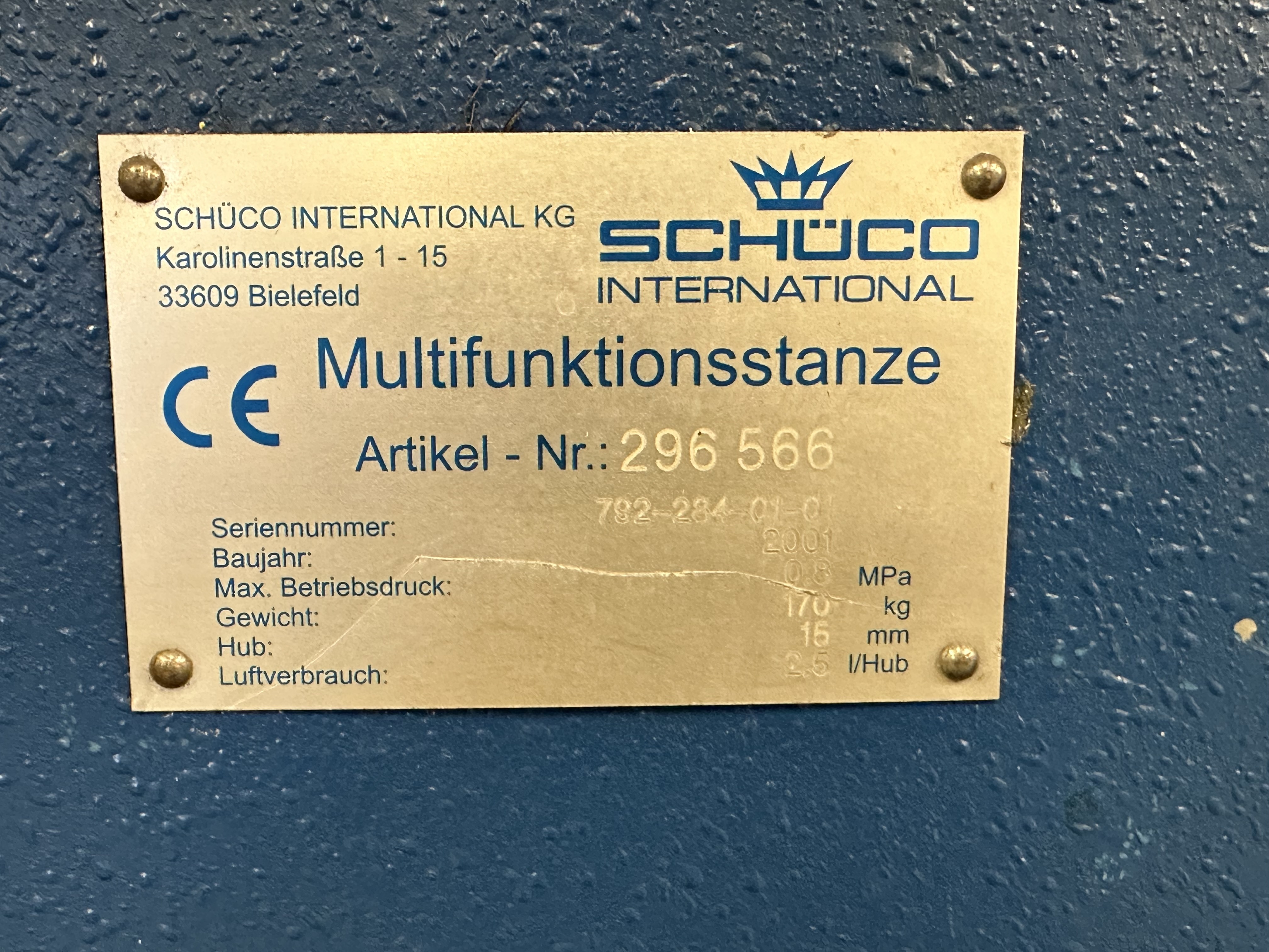Schuco 296 566 Multi Function Press (2001)