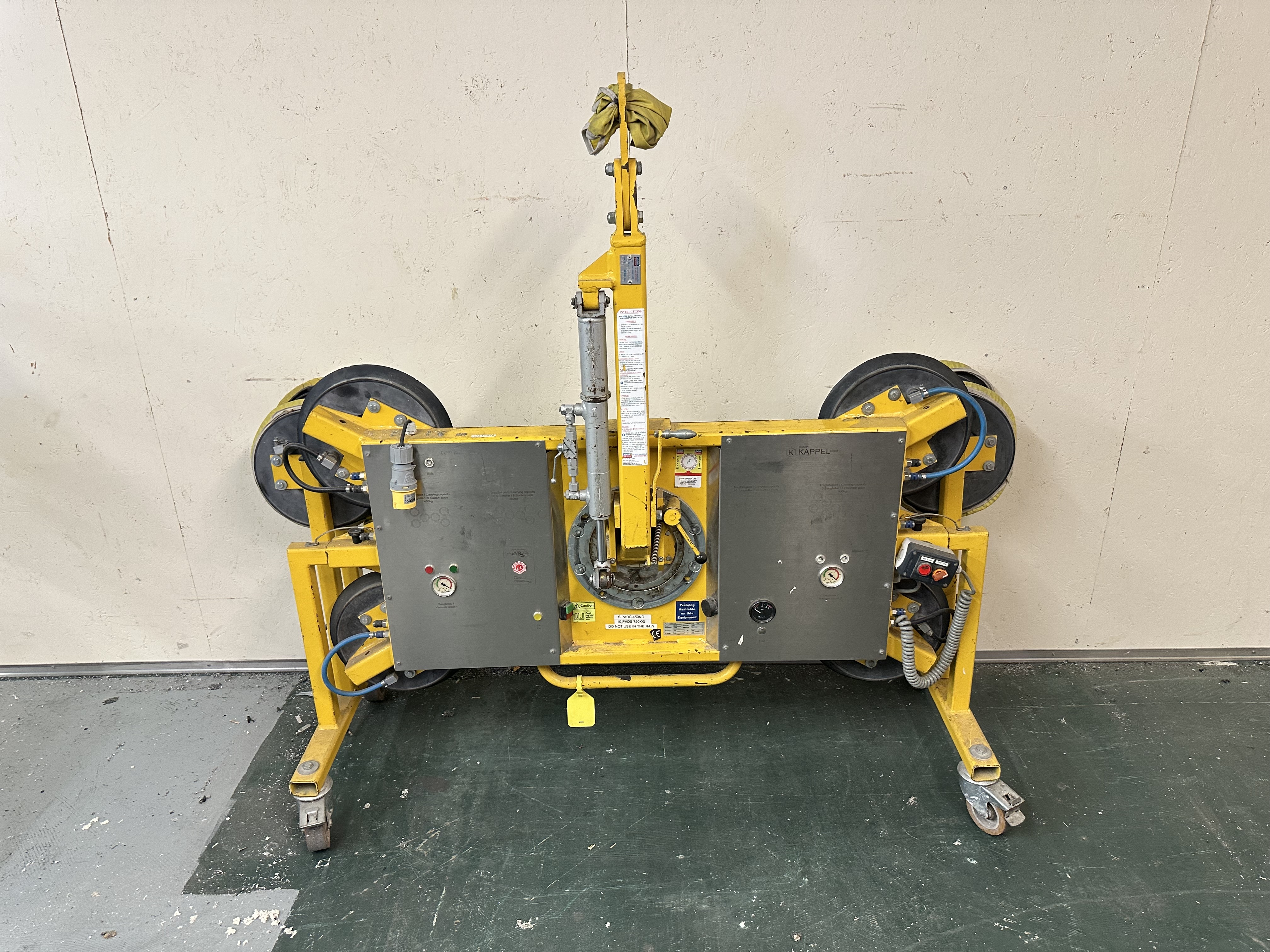 Kappel DSZ/12V Pneumatic / 110V Glass Plate Suction Lifter (2016)
