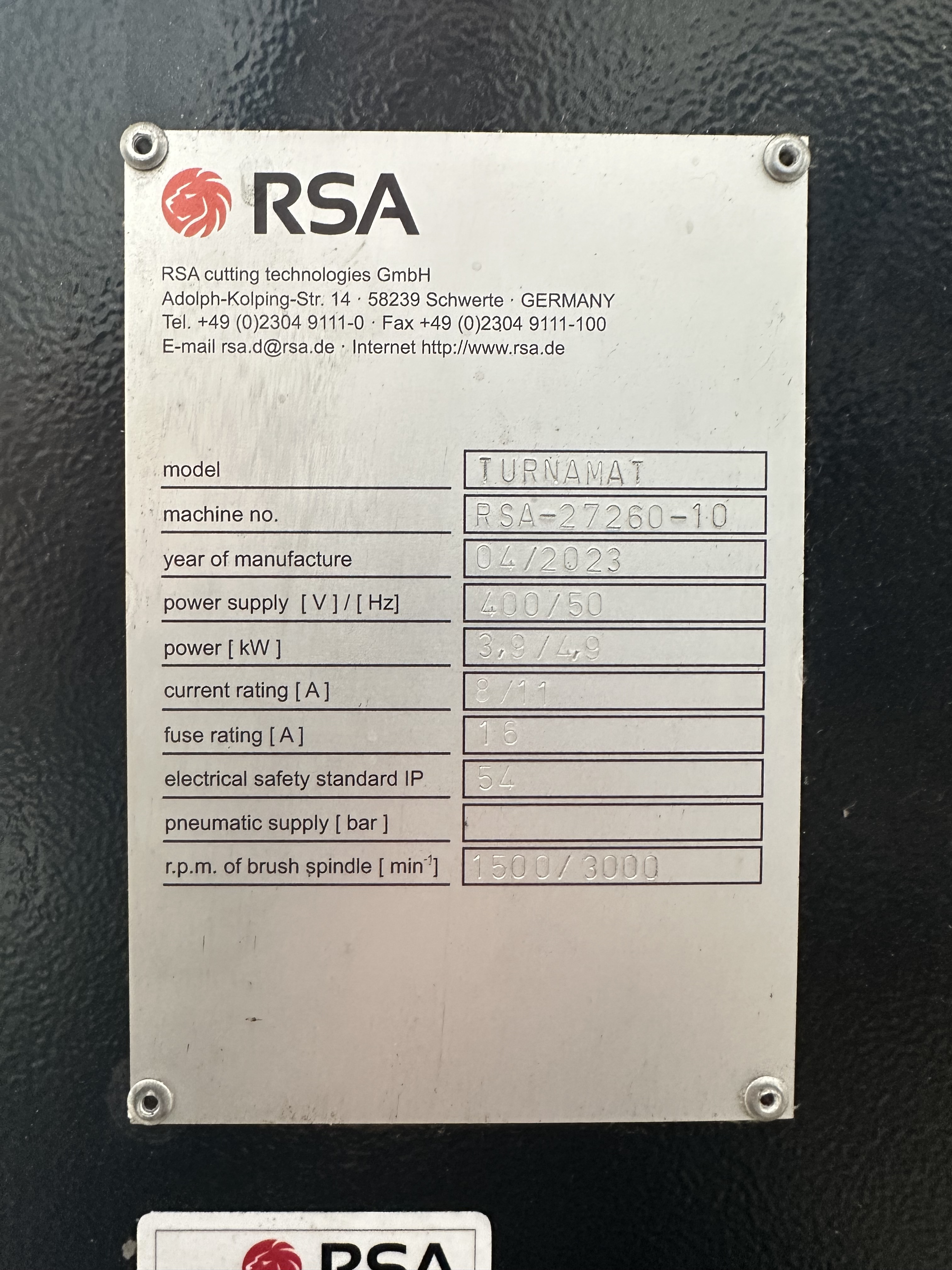 RSA Turnamat Rotary Table Deburrer (2023)