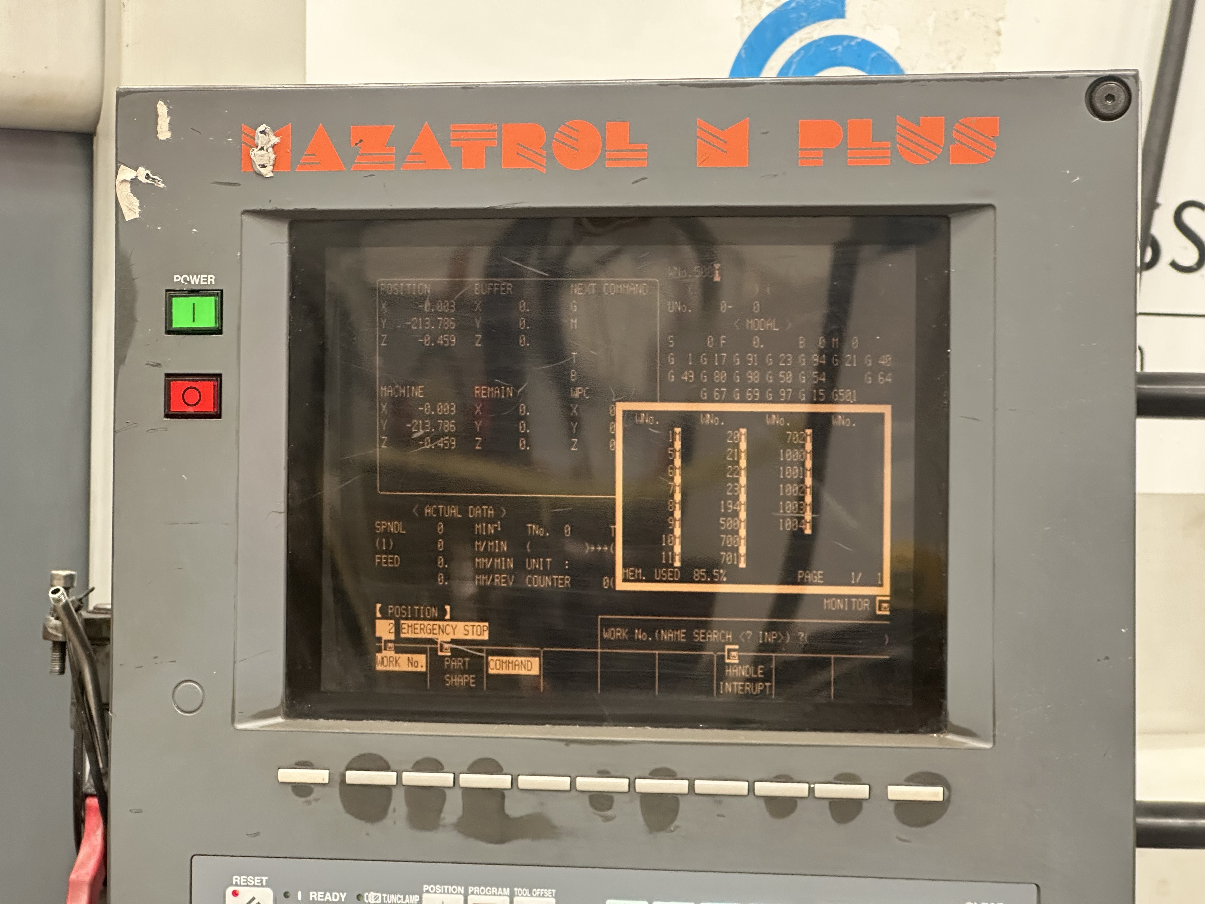 Mazak VTC-20B M+ Vertical CNC Machining Centre with Mazatrol M Plus CNC Control (1997)