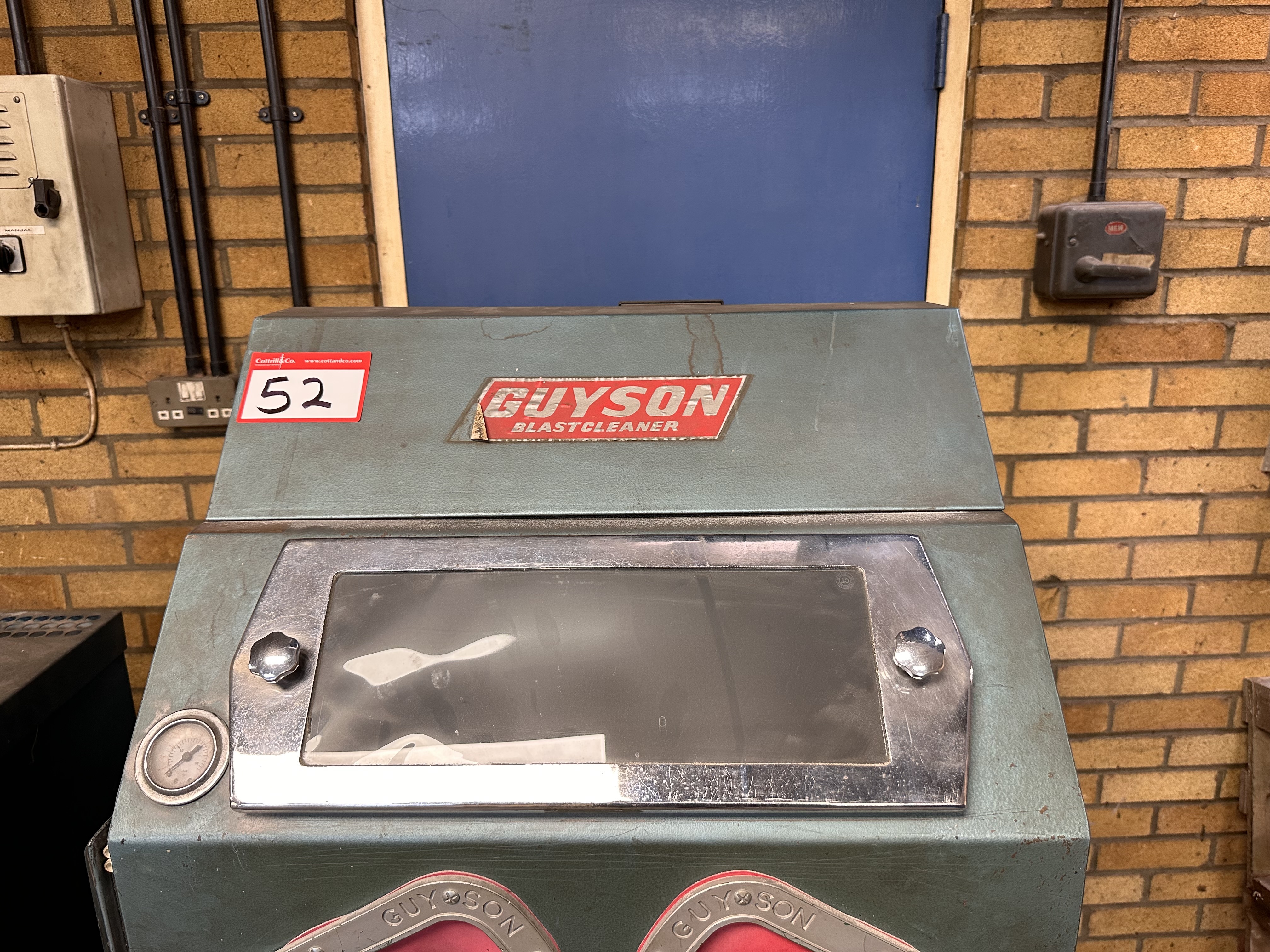 Guyson Reach In Media Blast Cabinet with Extractor