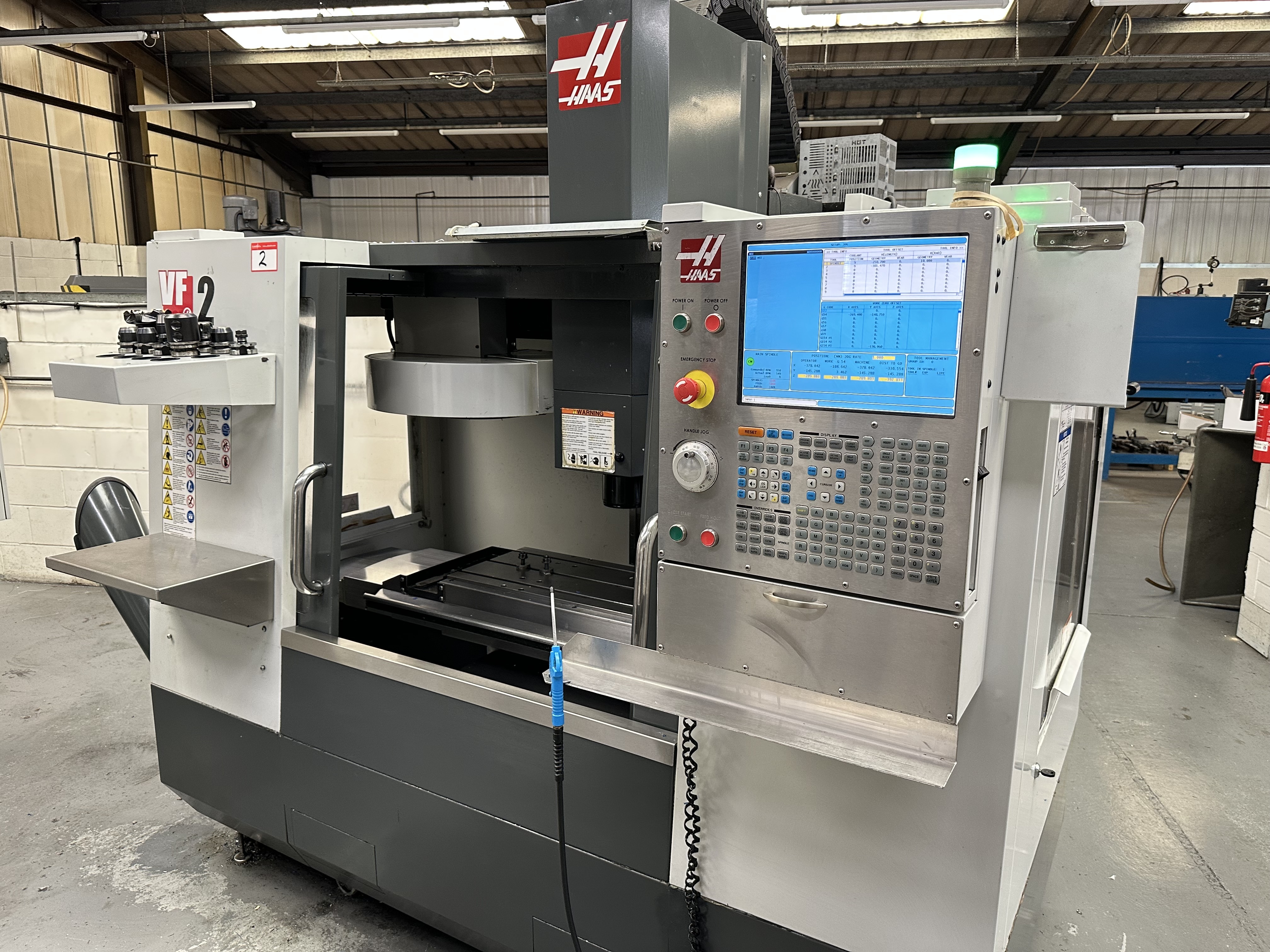 Haas VF-2CDE CNC Vertical Machining Centre with Haas CNC Control. (11/2009)