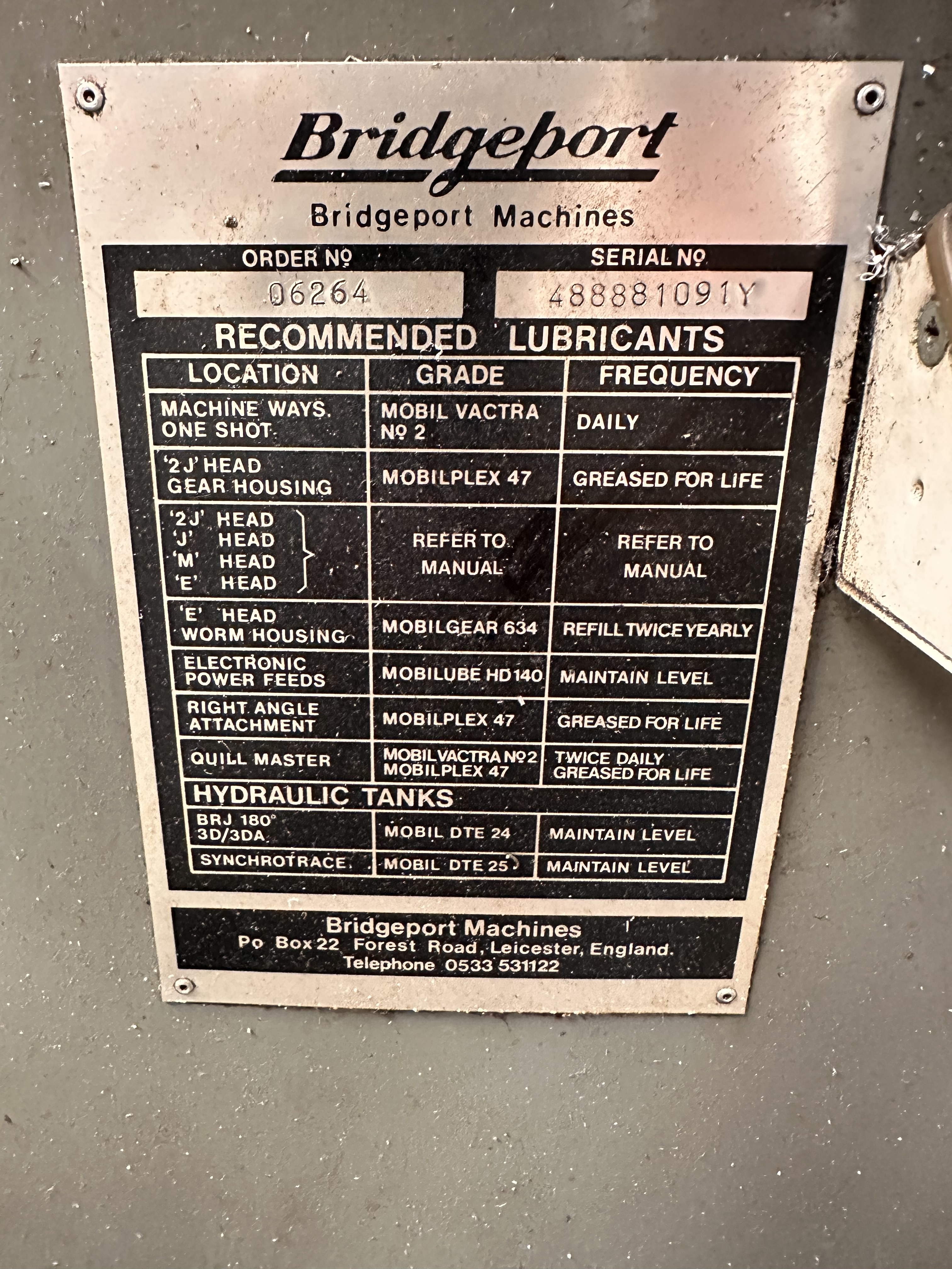 Bridgeport Series 1 Turret Head Milling Machine