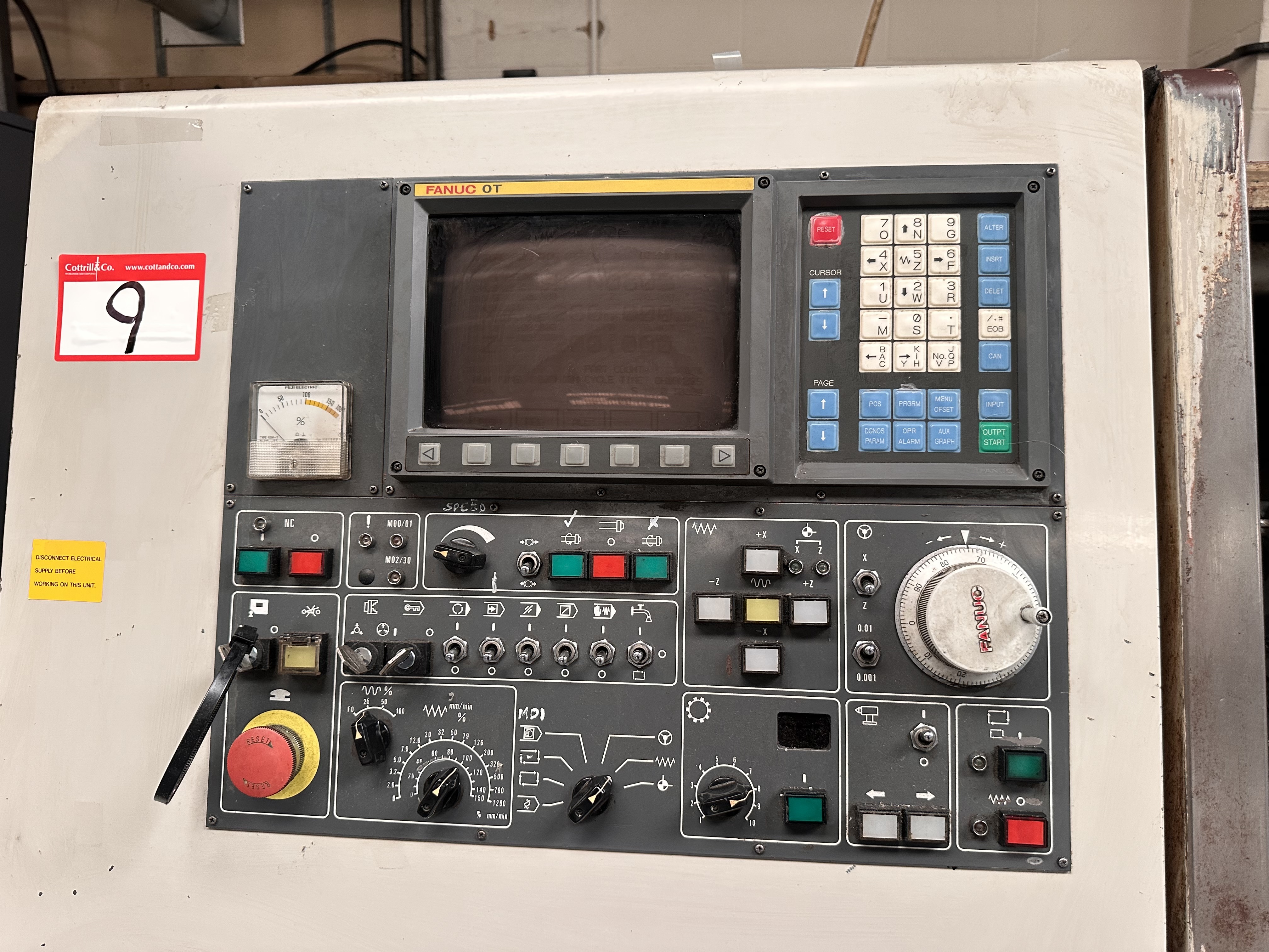 Hardinge Talent Slant Bed CNC Lathe Model TI with Fanuc OT-B CNC Control