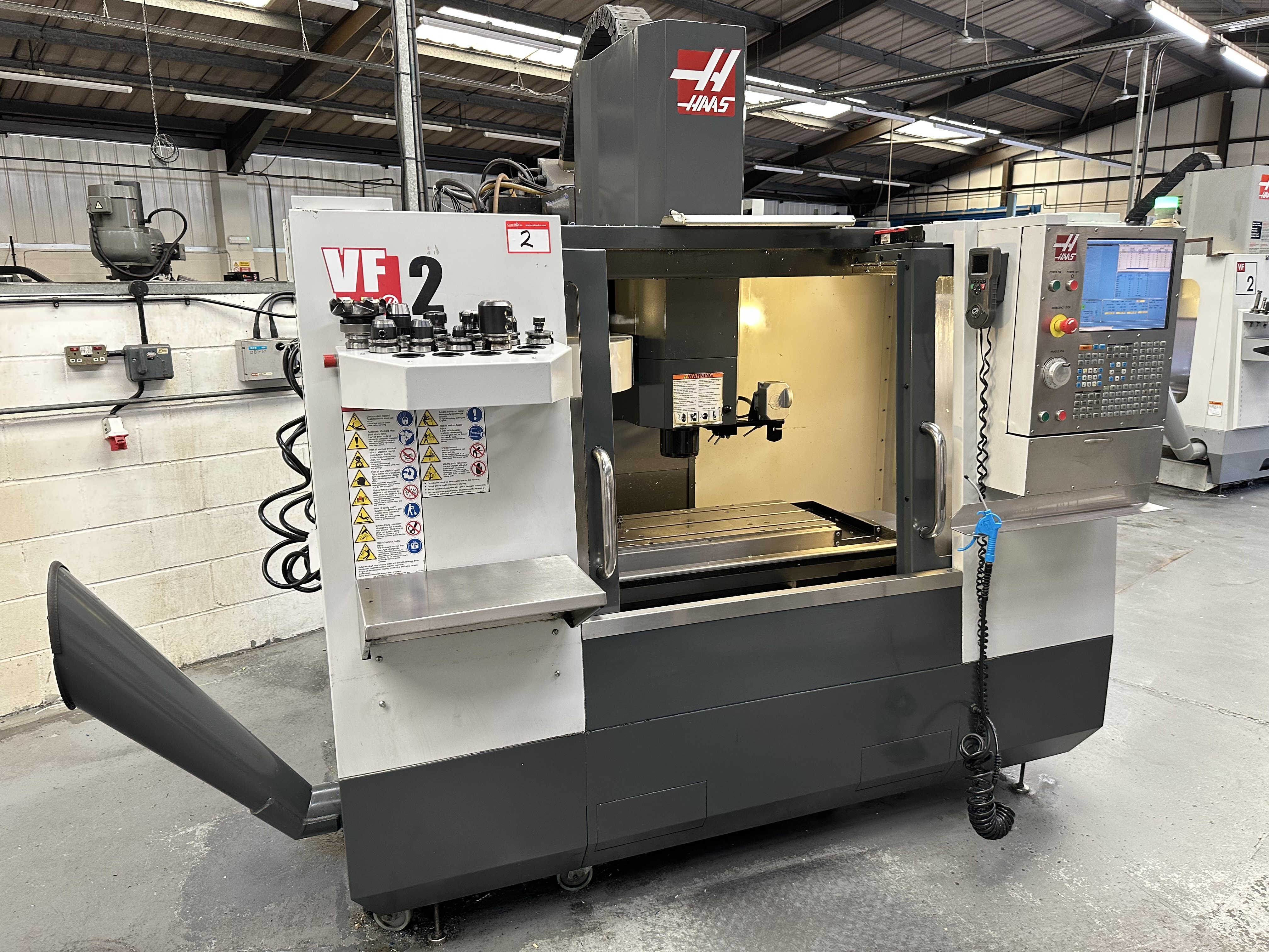 Haas VF-2CDE CNC Vertical Machining Centre with Haas CNC Control. (11/2009)