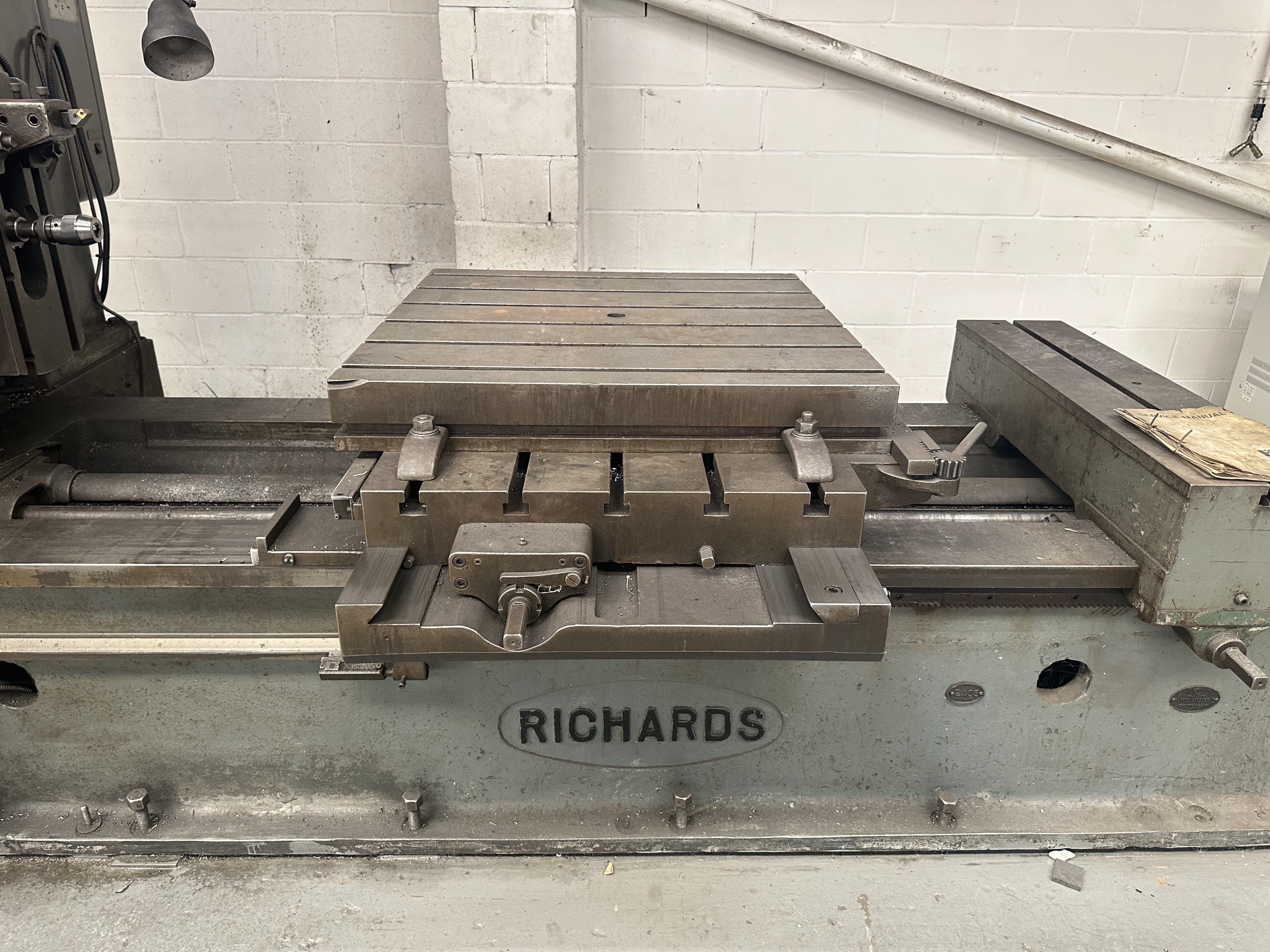 Richards PRT 2N Type Horizontal Boring Machine with Mitutoyo 3 Axis DRO 