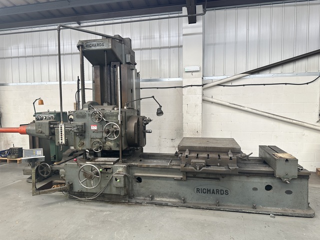 Richards PRT 2N Type Horizontal Boring Machine with Mitutoyo 3 Axis DRO 