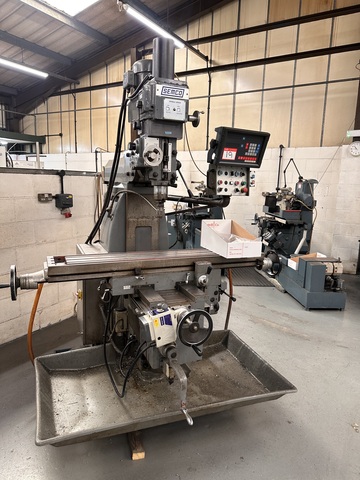 Semco LC-20VSG Turret Head Milling Machine with Newall DP7 2 Axis DRO