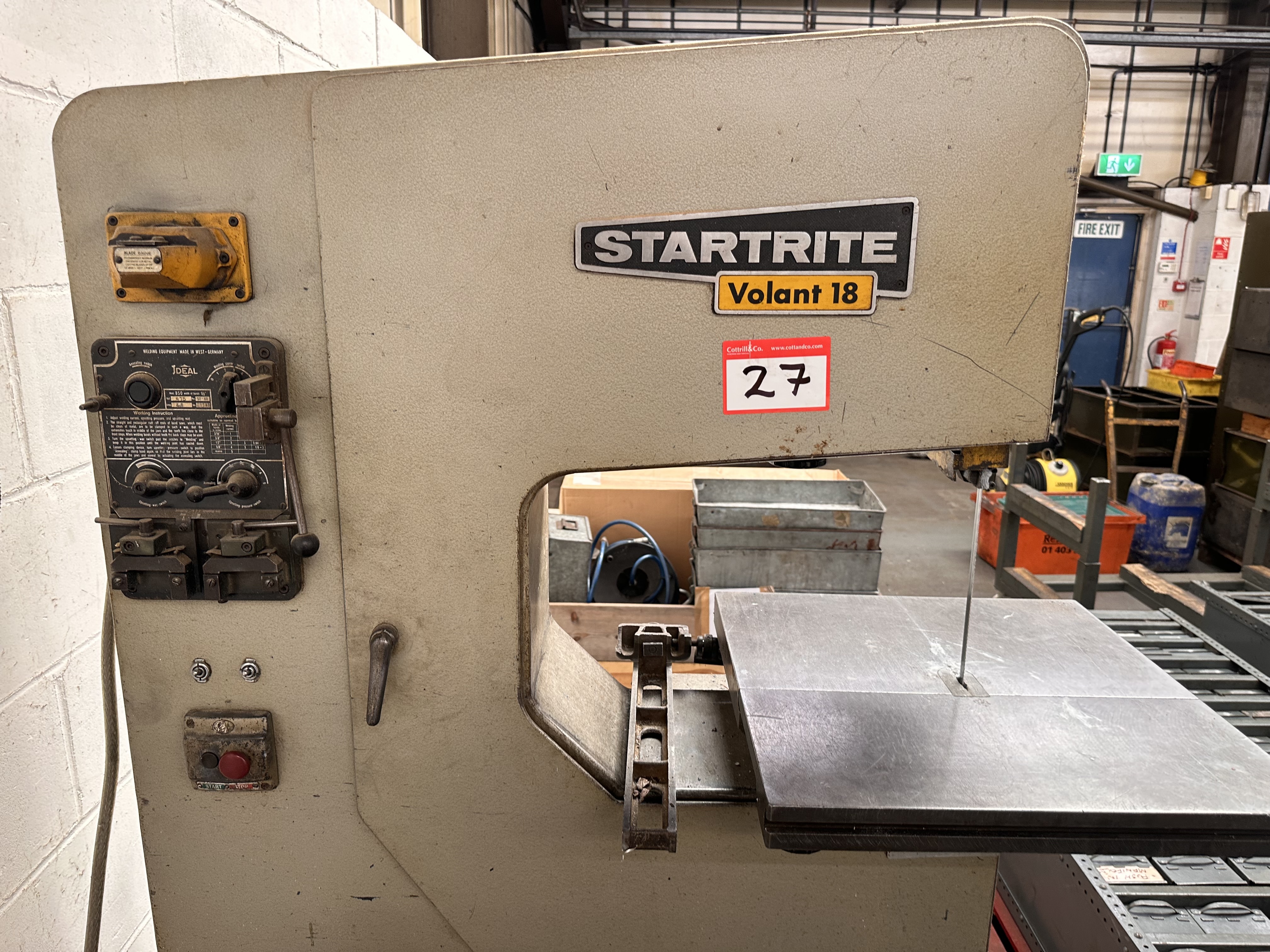 Startrite Volant 18 Vertical Bandsaw Type 18V10