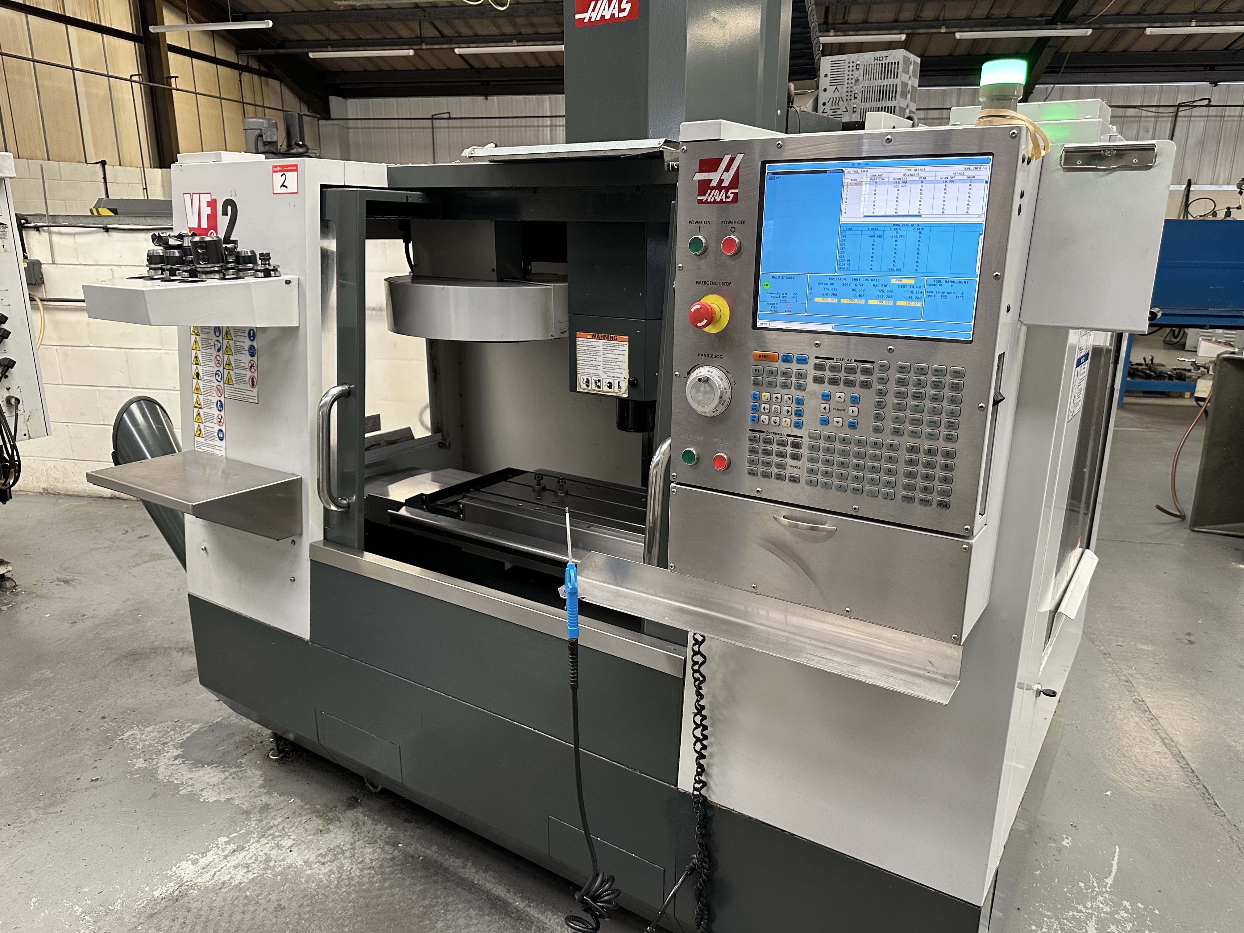 Haas VF-2CDE CNC Vertical Machining Centre with Haas CNC Control. (11/2009)