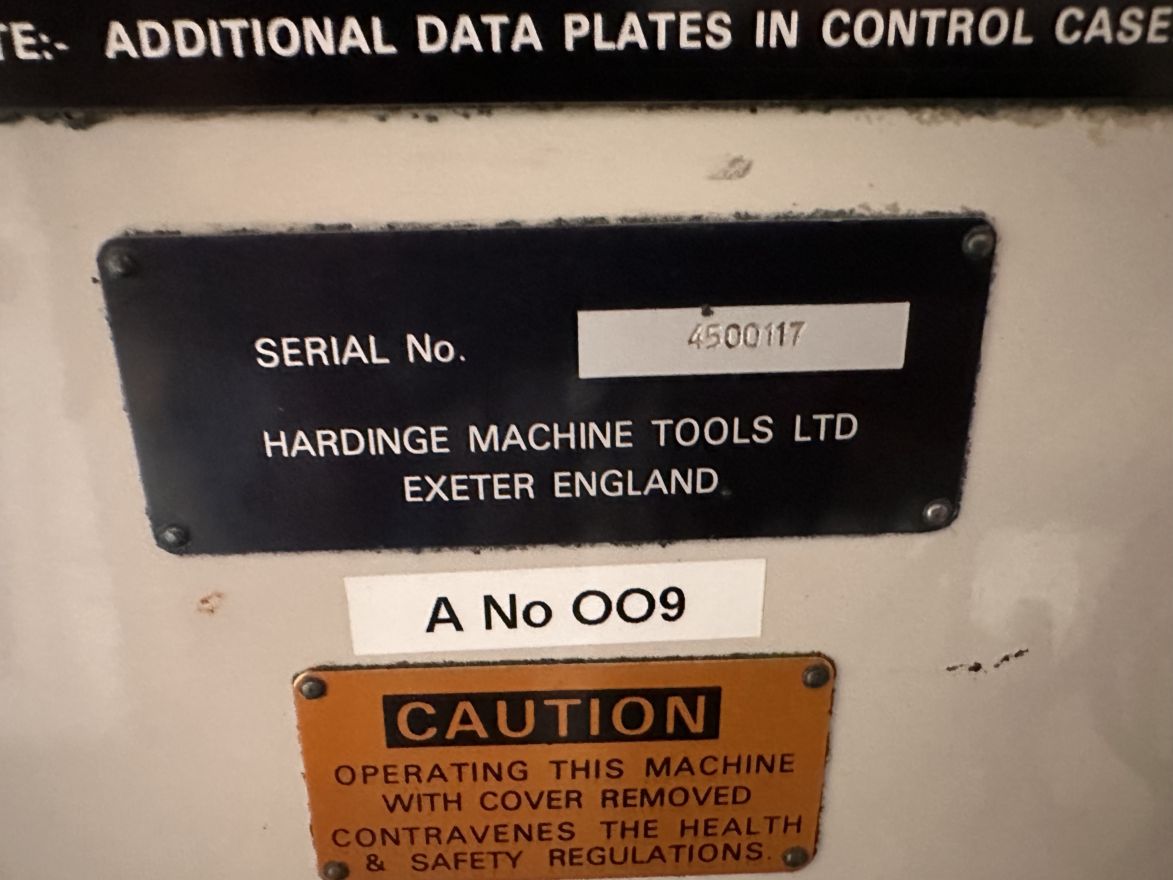 Hardinge Talent Slant Bed CNC Lathe Model TI with Fanuc OT-B CNC Control