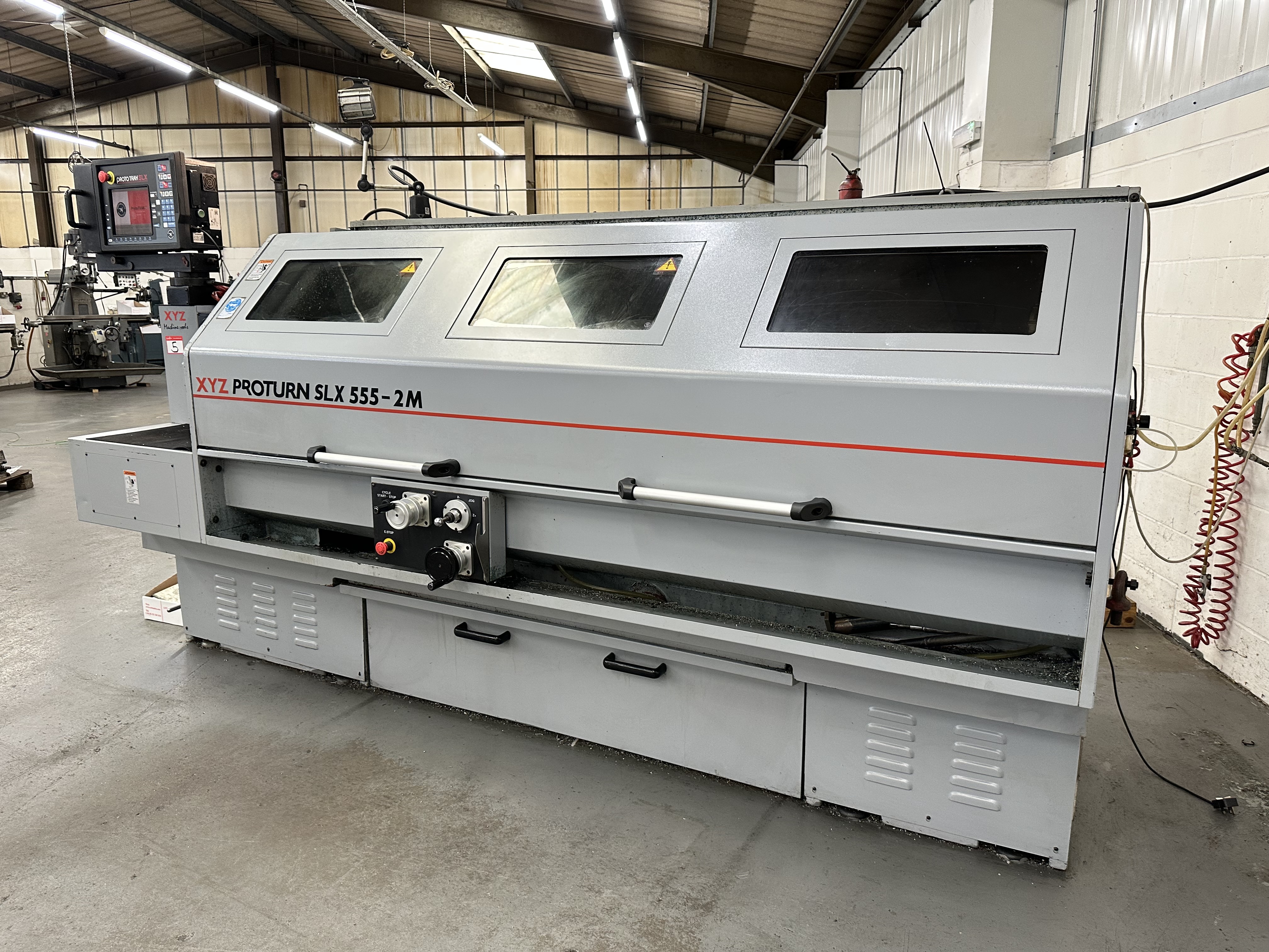 XYZ Proturn SLX 555-2M CNC/Manual Lathe (2005) 