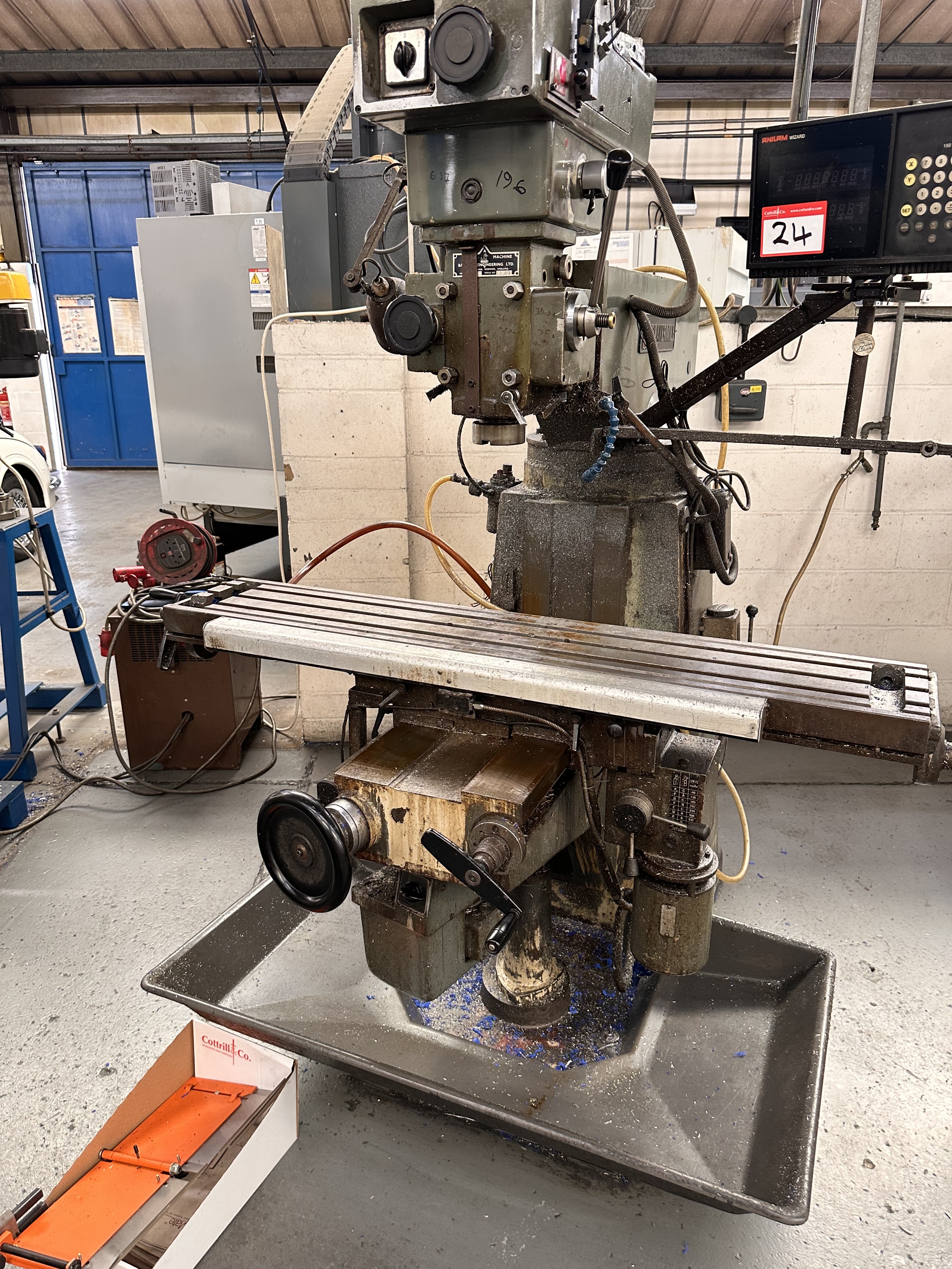 Beavermill MK2 Turret Mill with Anilam 150 Plus 2 Axis DRO