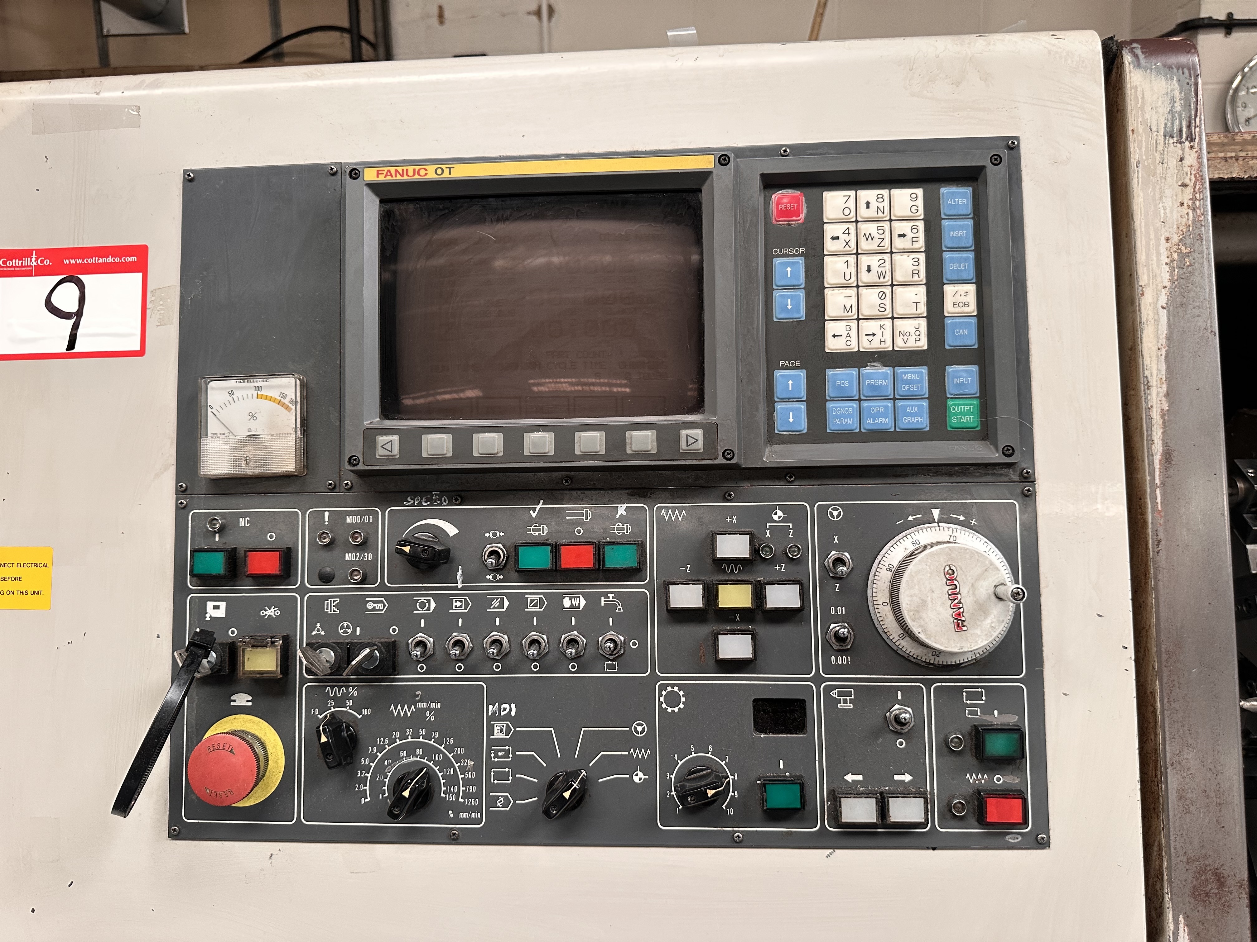 Hardinge Talent Slant Bed CNC Lathe Model TI with Fanuc OT-B CNC Control