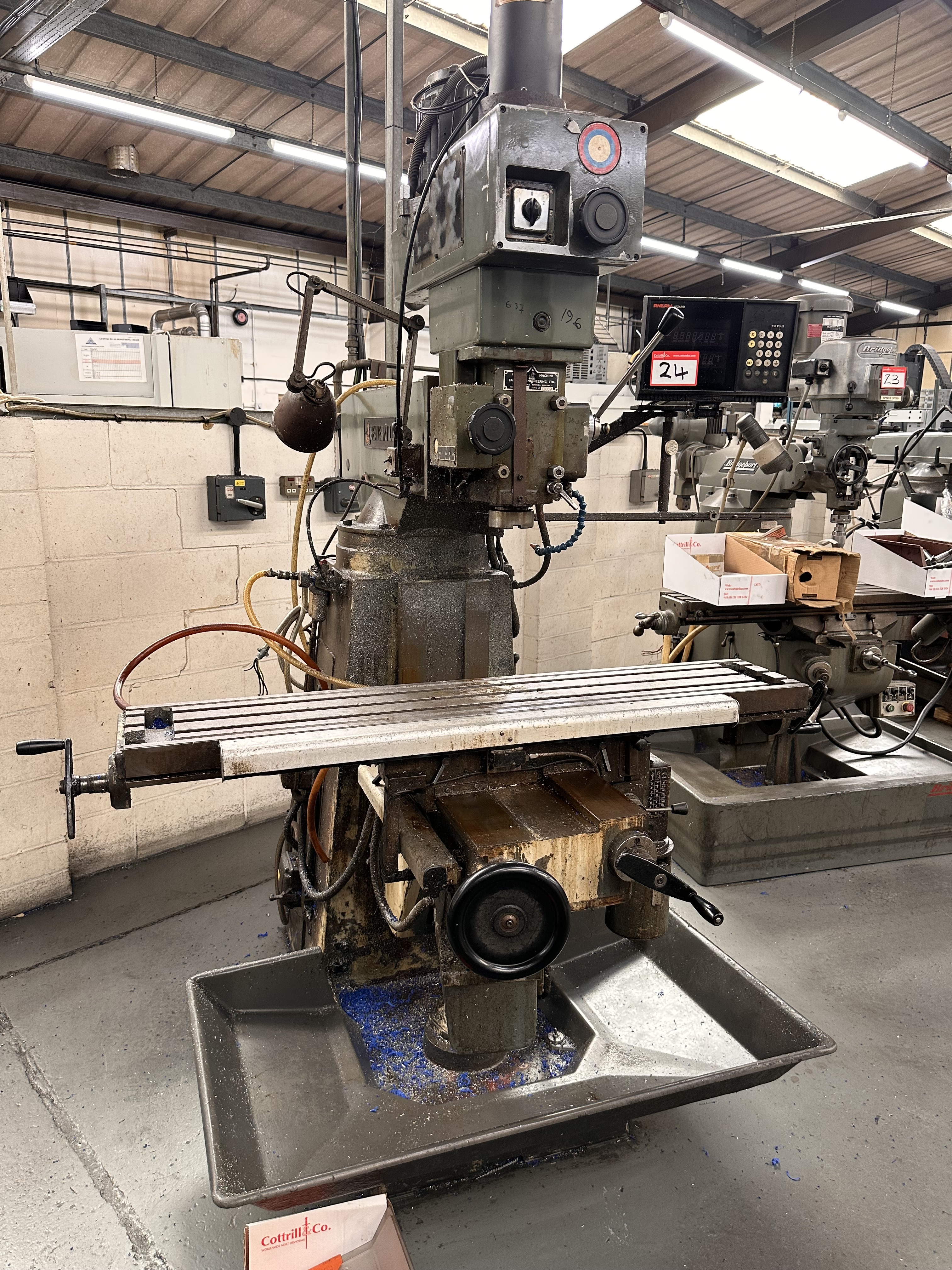 Beavermill MK2 Turret Mill with Anilam 150 Plus 2 Axis DRO