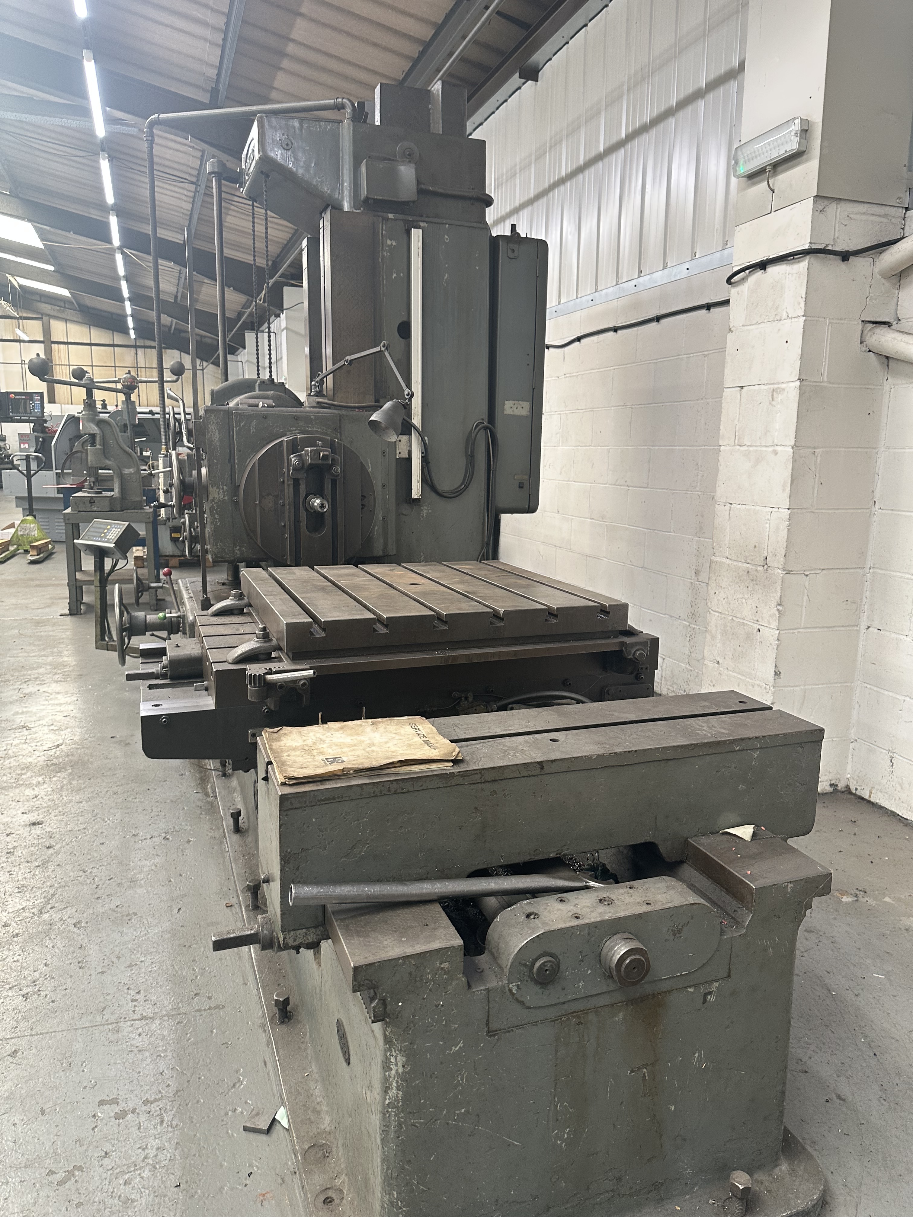 Richards PRT 2N Type Horizontal Boring Machine with Mitutoyo 3 Axis DRO 