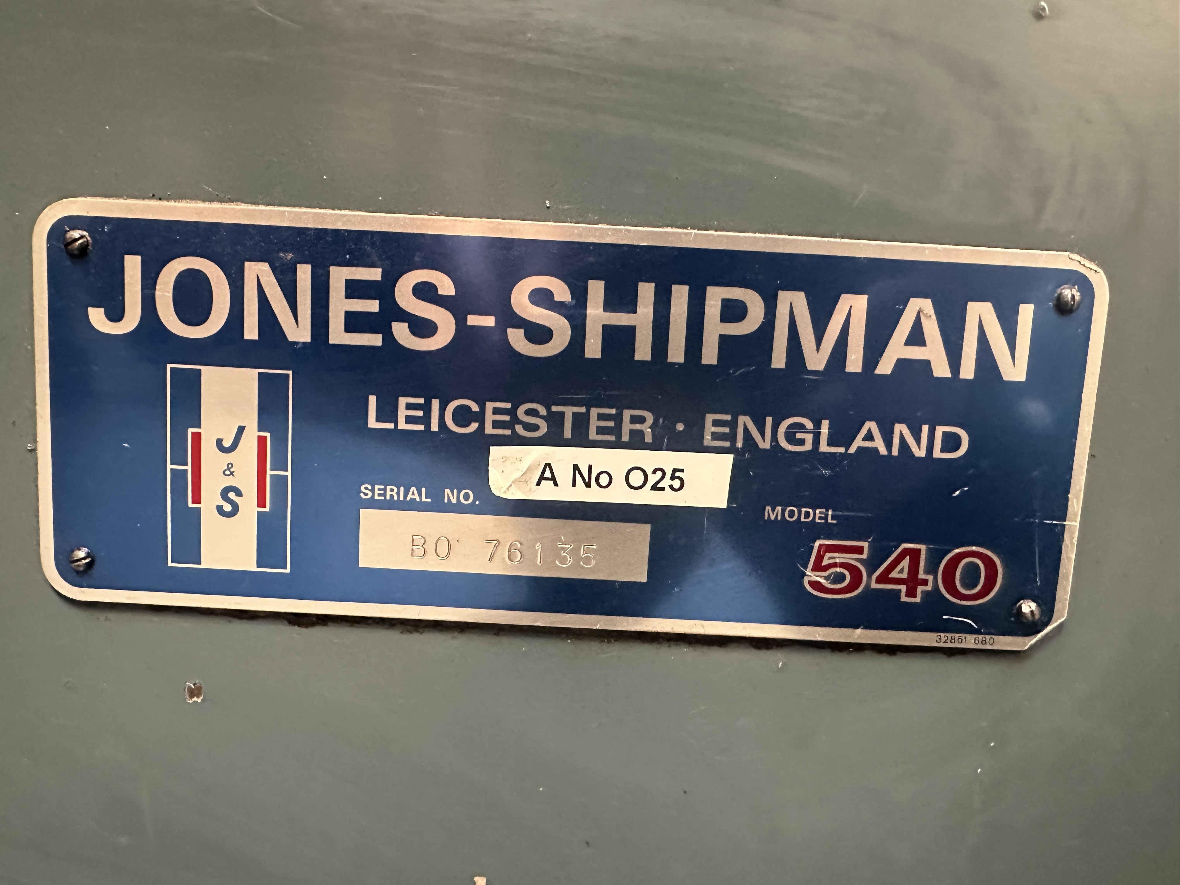 Jones & Shipman 540 Surface Grinder
