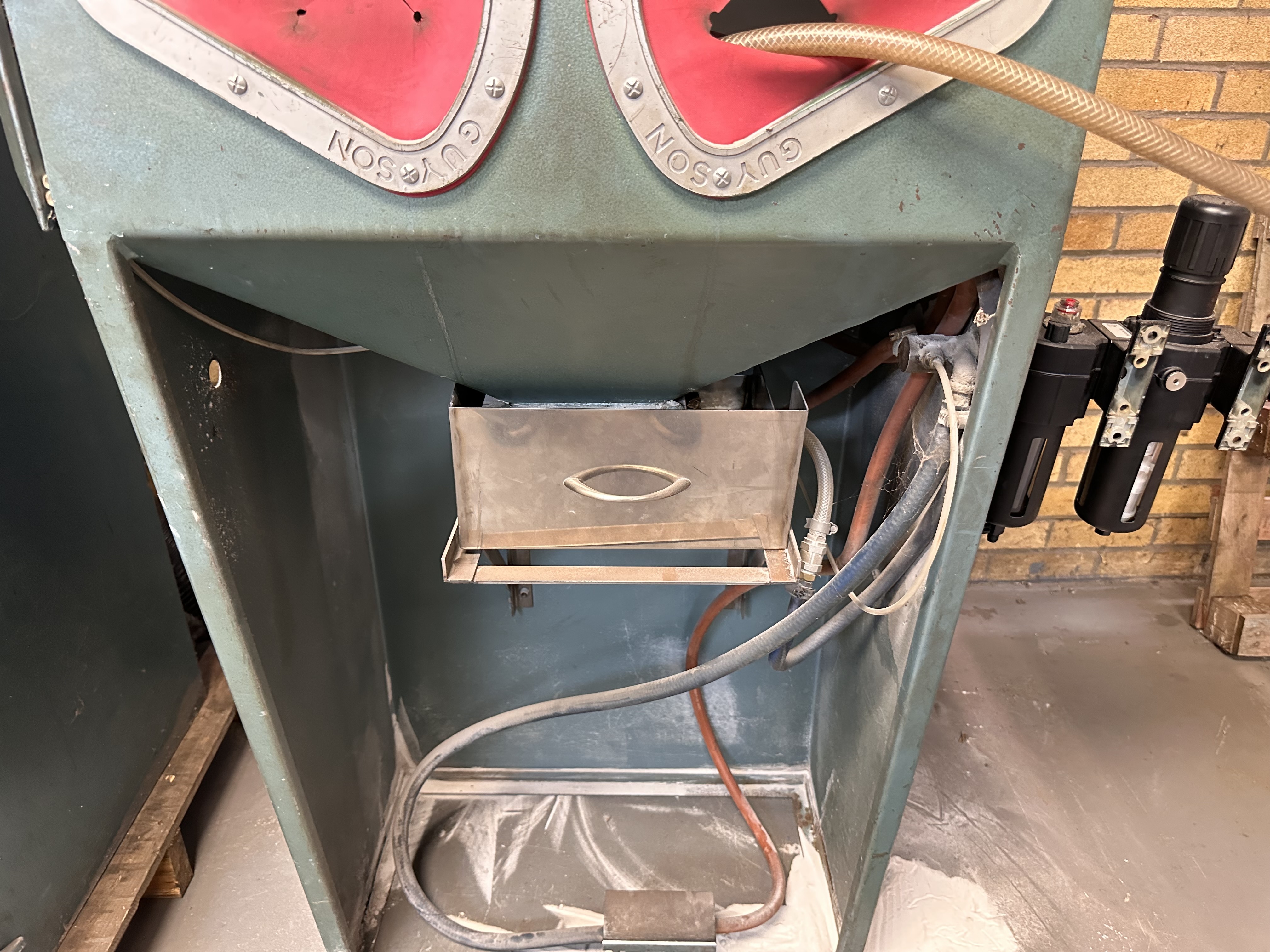 Guyson Reach In Media Blast Cabinet with Extractor