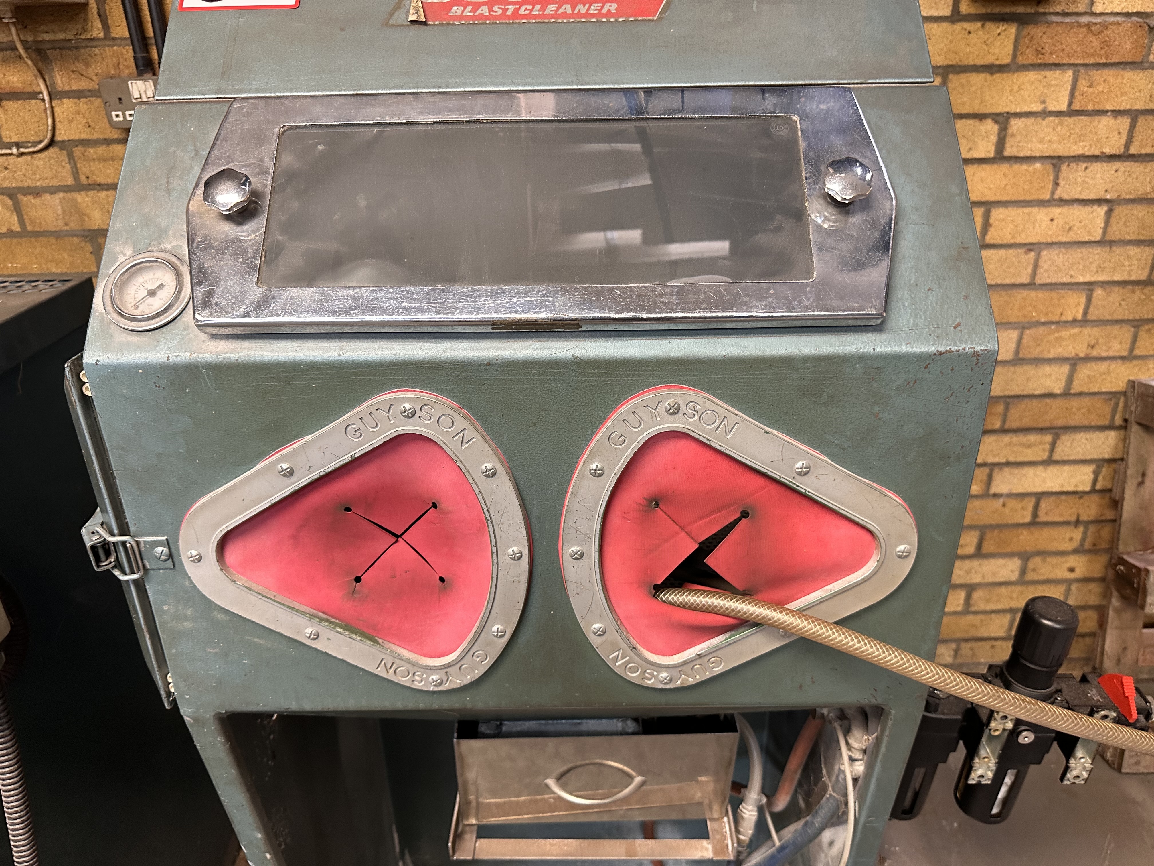 Guyson Reach In Media Blast Cabinet with Extractor