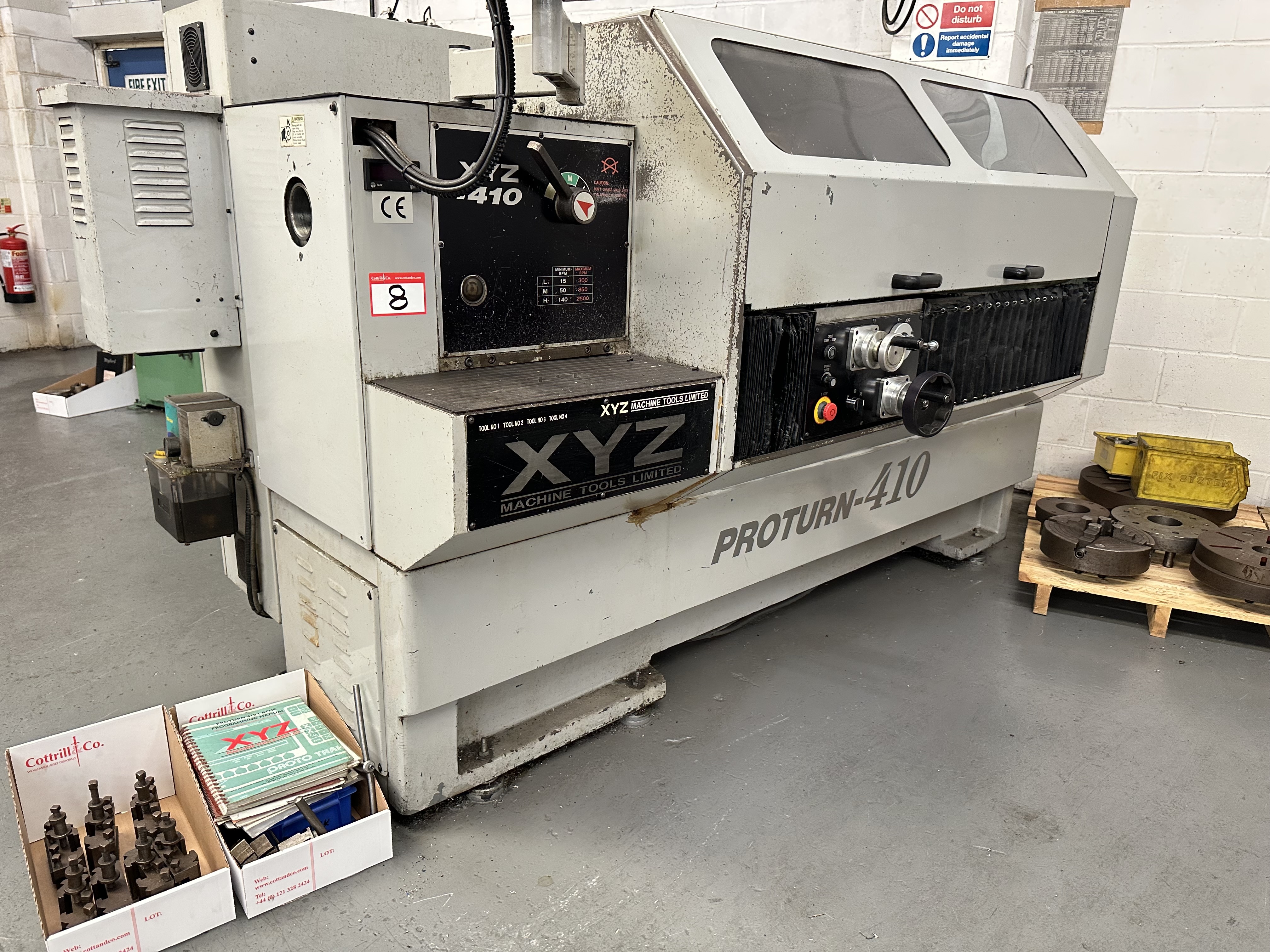 XYZ Proturn 410 CNC/Manual Lathe with Proto Trak LX3 Control