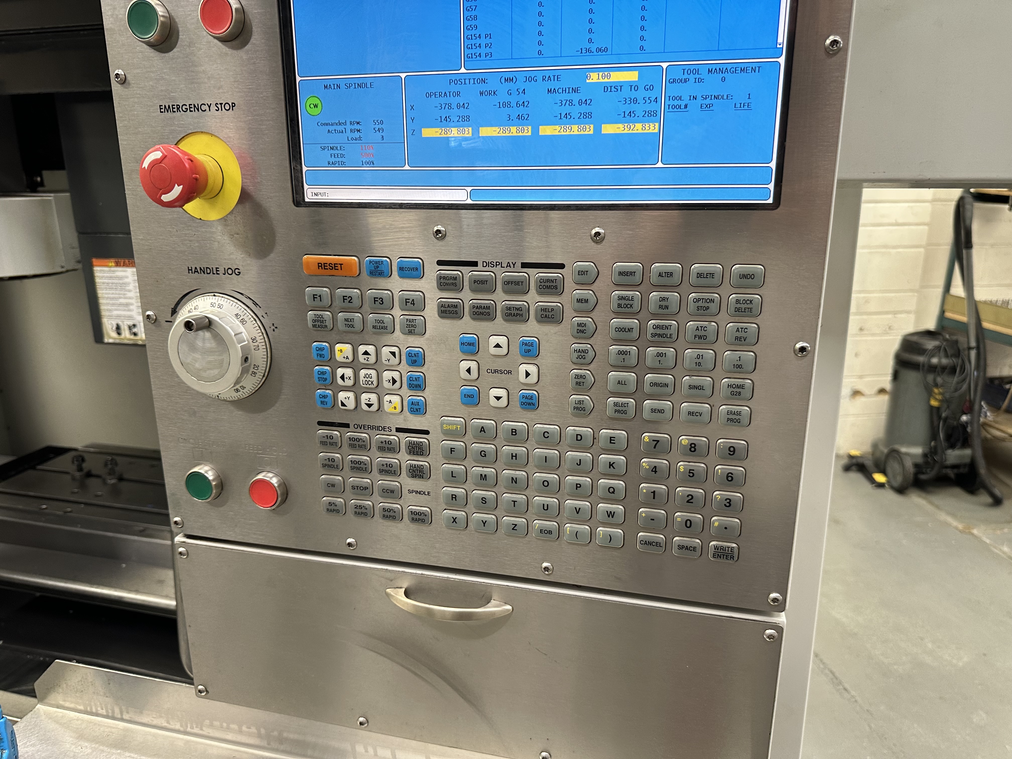Haas VF-2CDE CNC Vertical Machining Centre with Haas CNC Control. (11/2009)