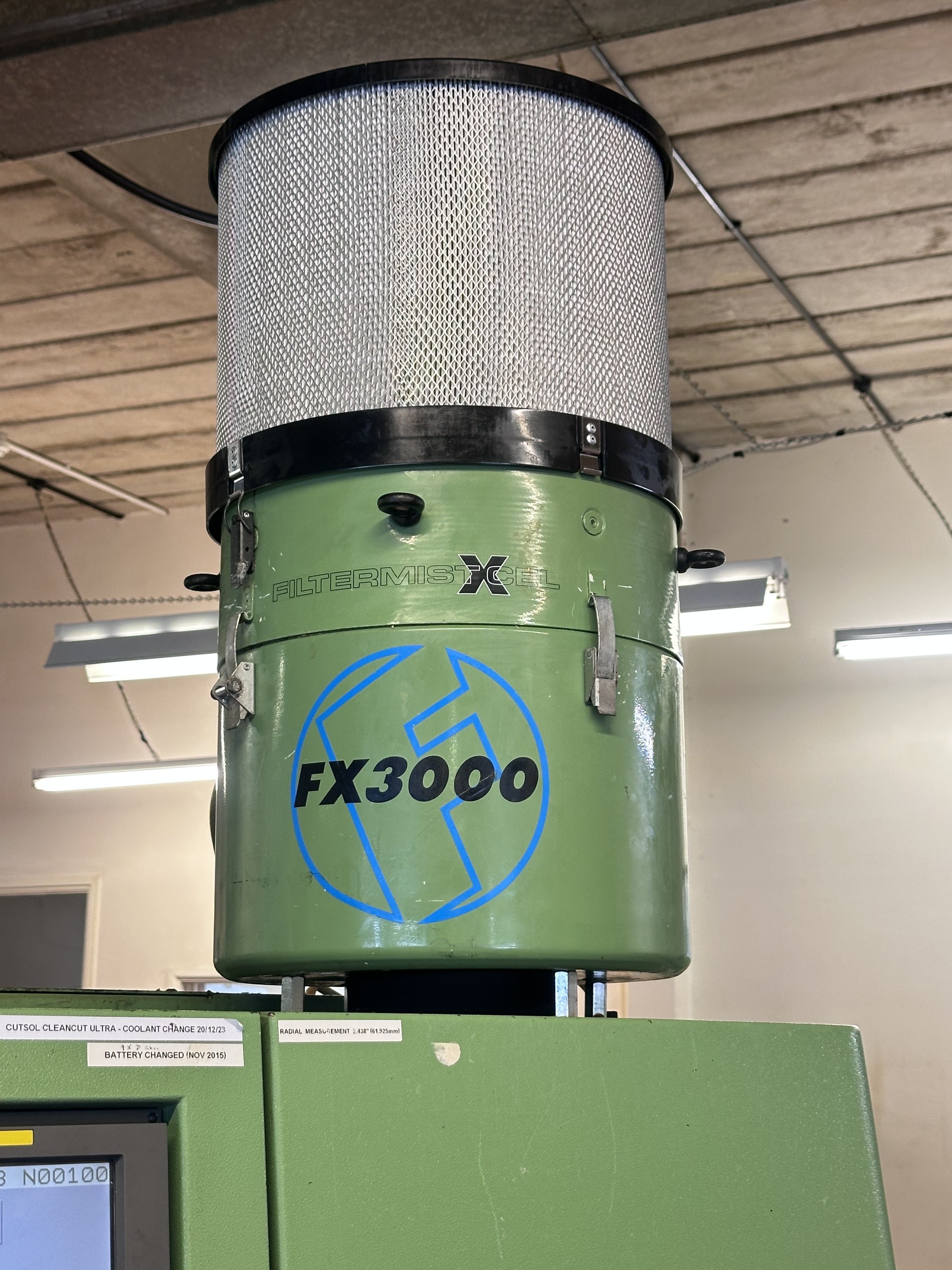Filtermist FX3000 Oil Mist Filter suitable for DMG Gildemeister CTX310 CNC Lathe