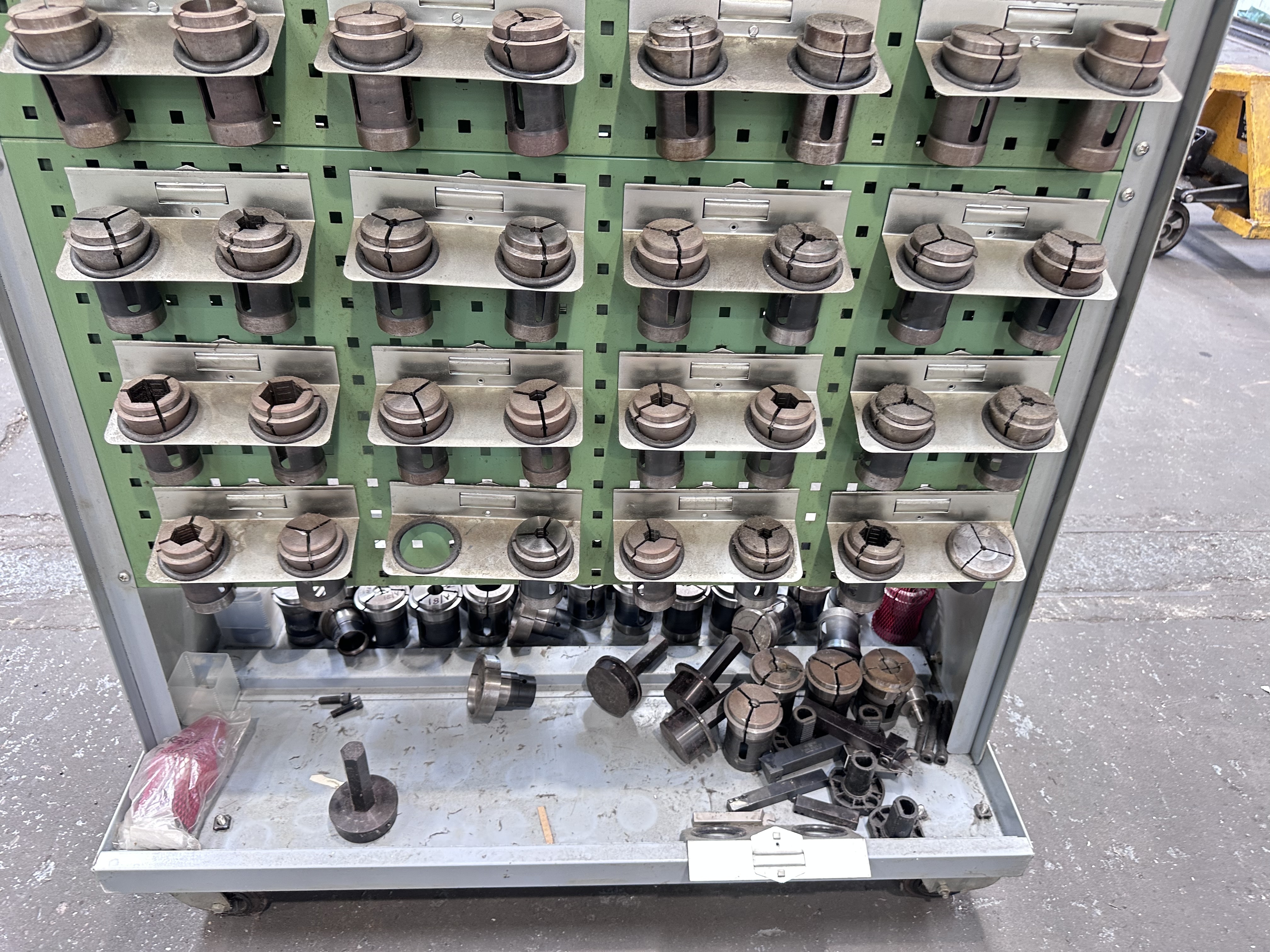 Selection of B42 & F58 Collets on Mobile Storage Trolley