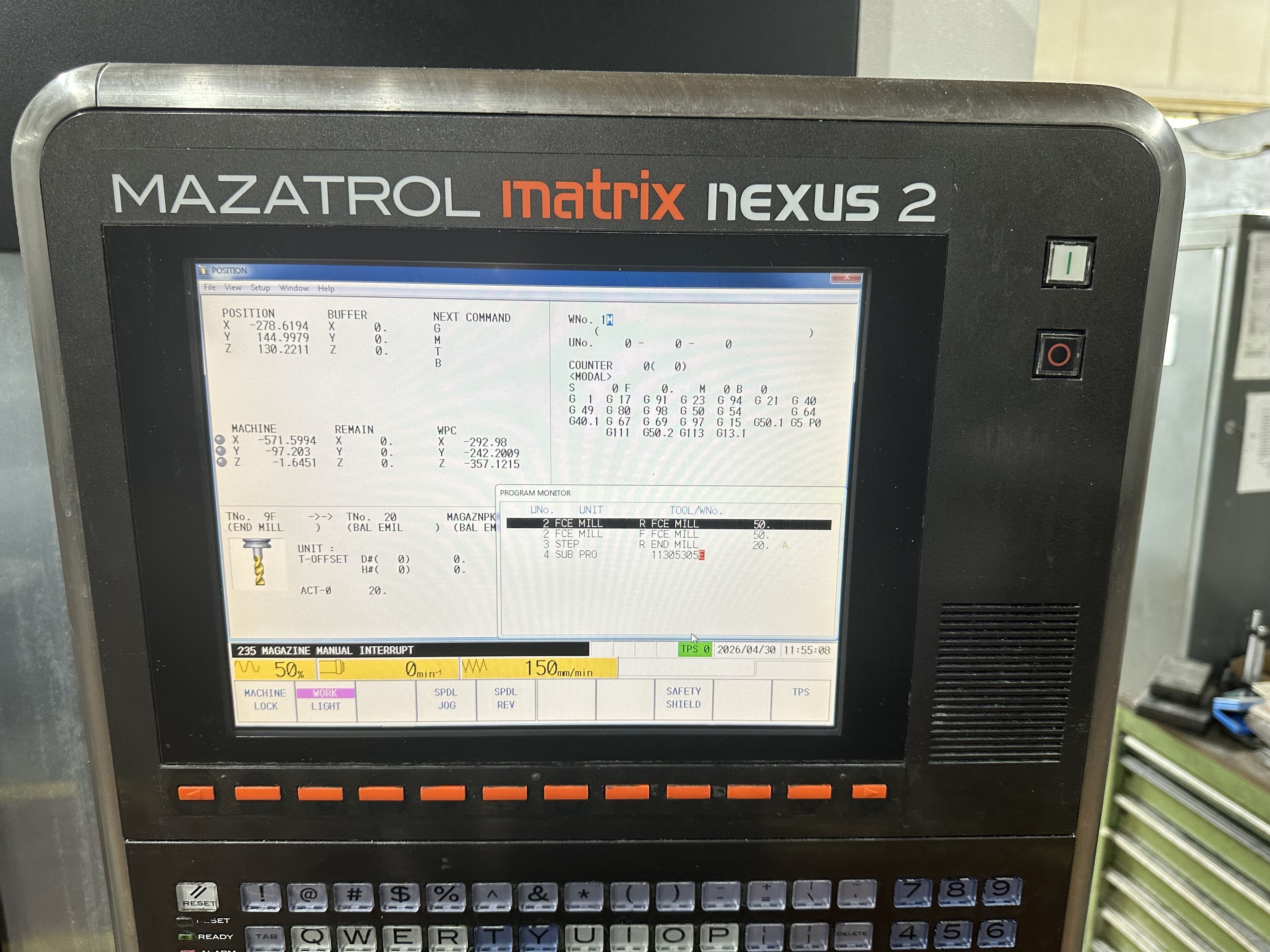Mazak Vertical Centre Smart 530C CNC Vertical Machining Centre. (2015)