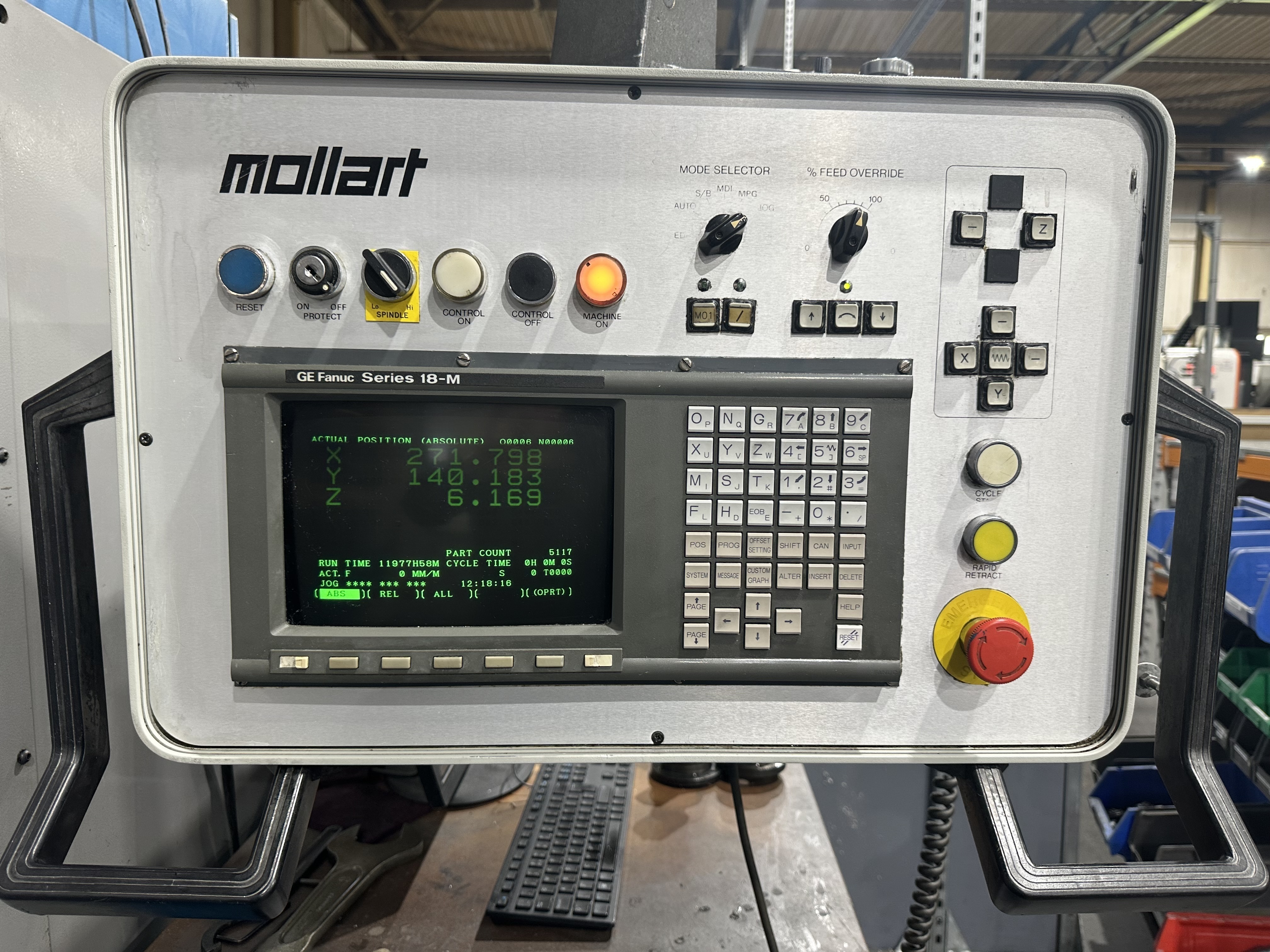 Mollart Machine Tools 3 Axis, Knee Type Omnisprint Gun Drilling Machine (1997)