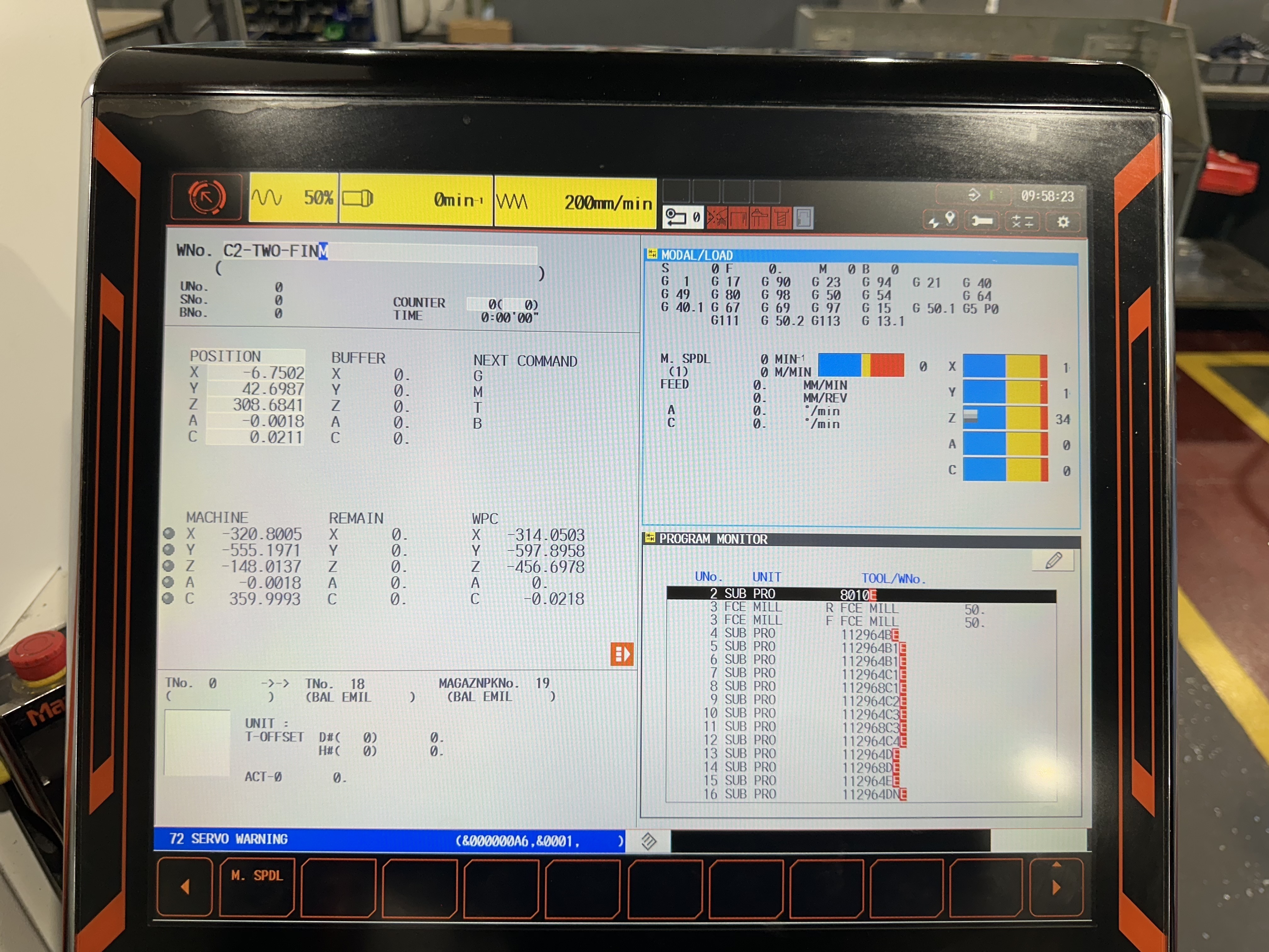 Mazak Variaxis i-700 5 Axis CNC Machining Centre. (2016)