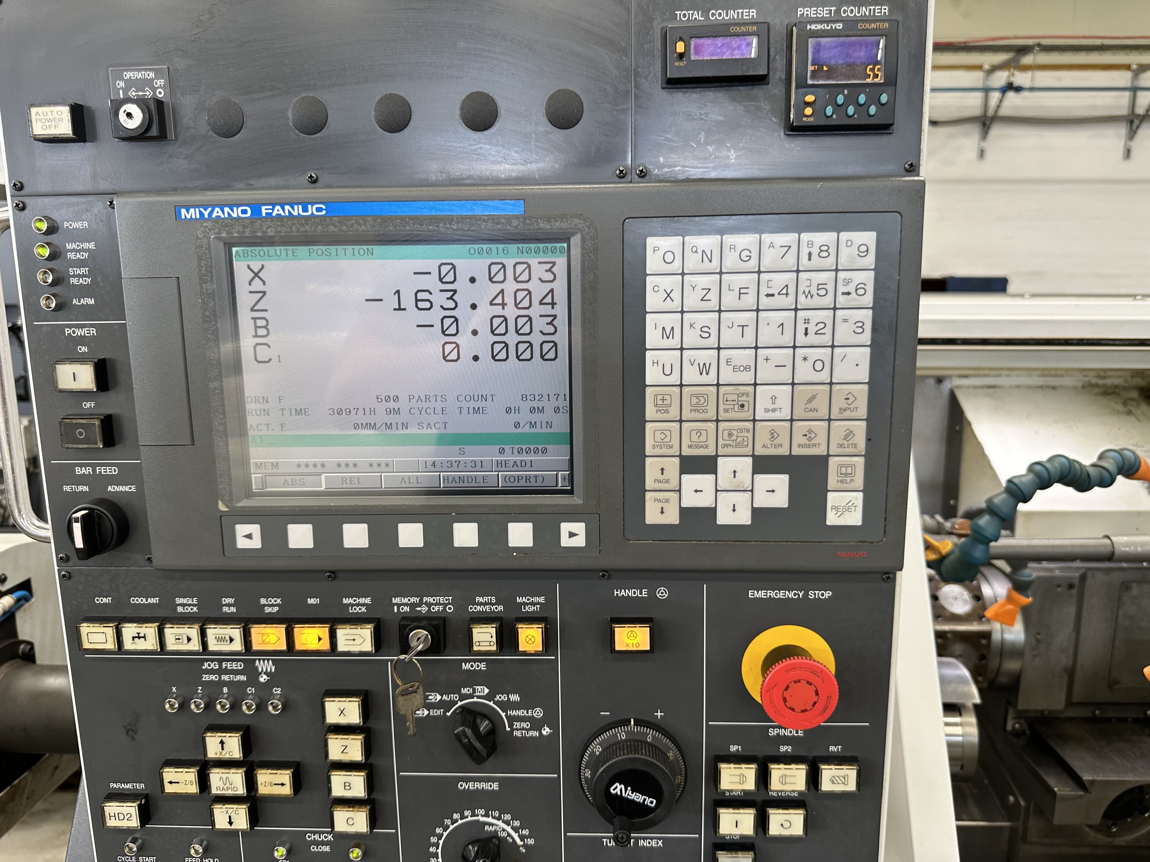 Miyano BNA-42S Fixed Headstock Lathe 5 Axis Machine with Fanuc Oi-TD CNC Control (2010)