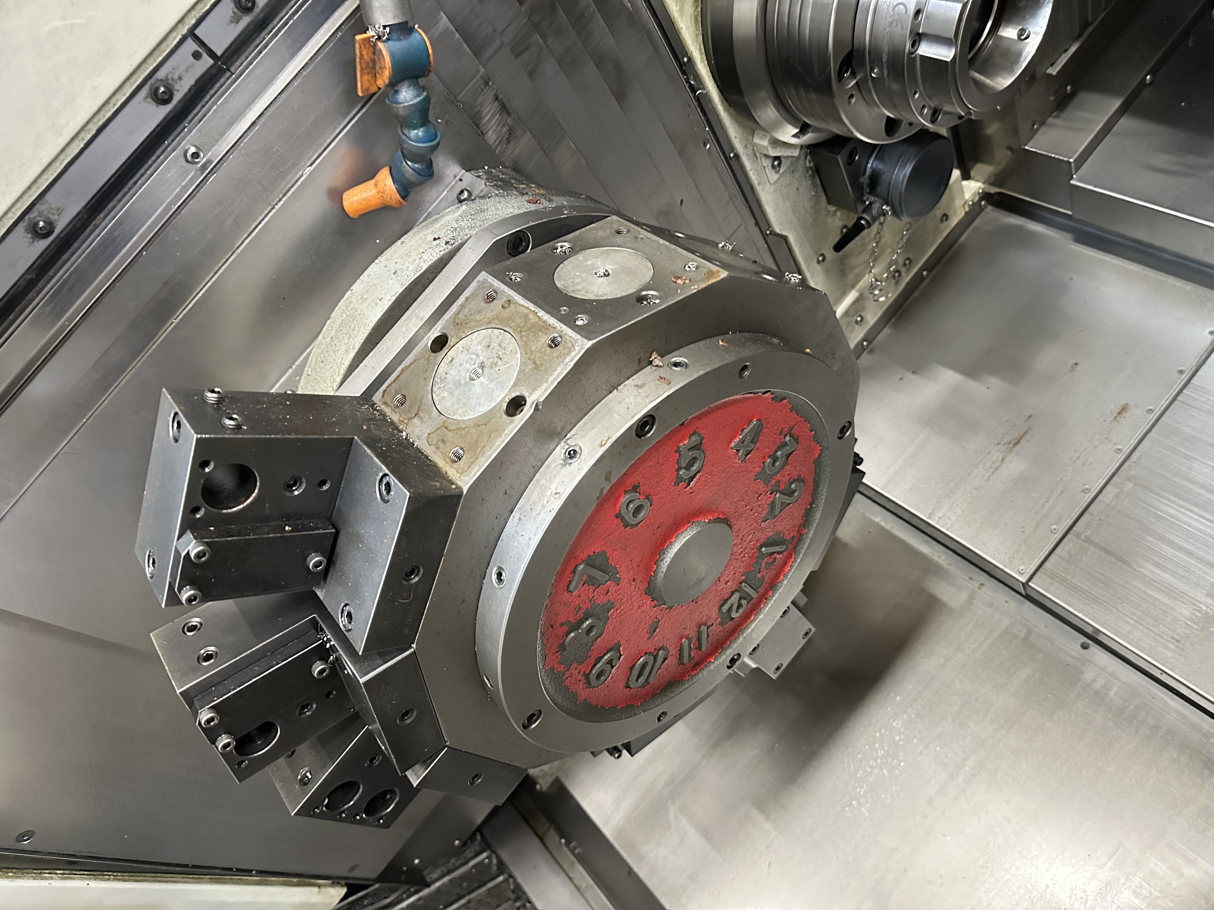 Miyano ABX-64THY2 Twin Spindle Fixed Head Stock Lathe with Fanuc Series 31i Model B CNC Control (2014)