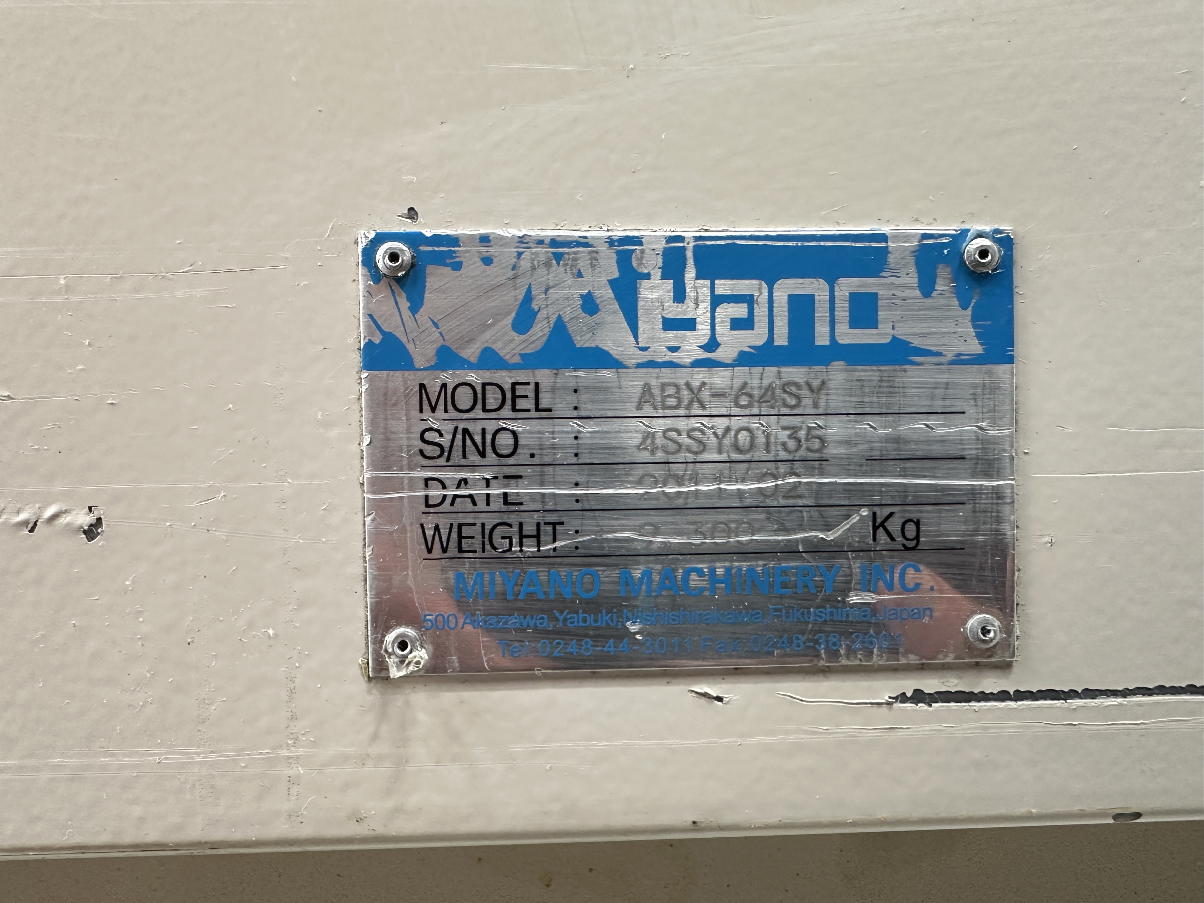 Citizen Miyano ABX-64SY Fixed Headstock Lathe 9 Axis Machine with Fanuc Series 31i Model A CNC Control (2011)