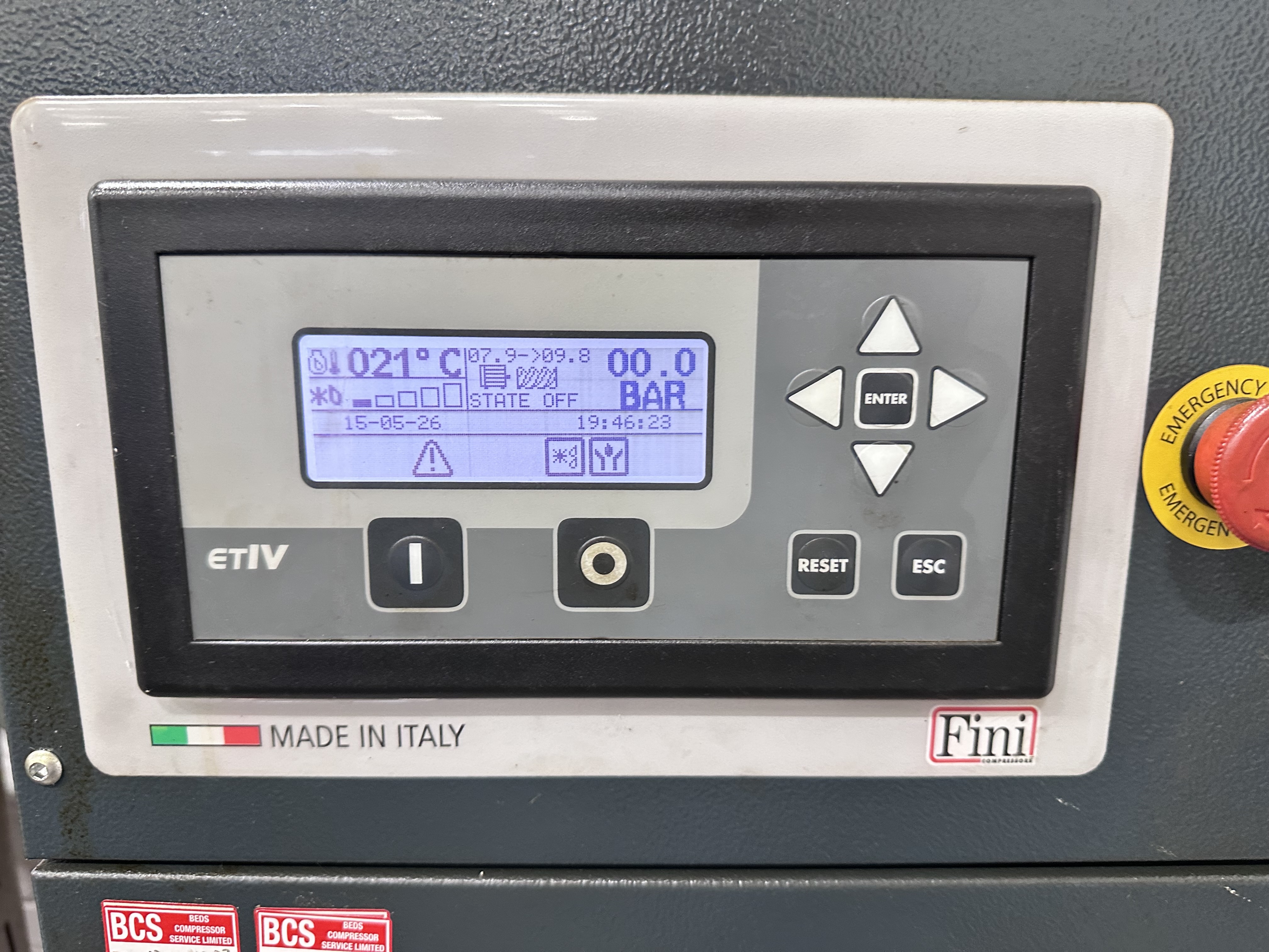 Fini Industrial Vision 8 - 10 - 270 ES Air Compressor (2017) 