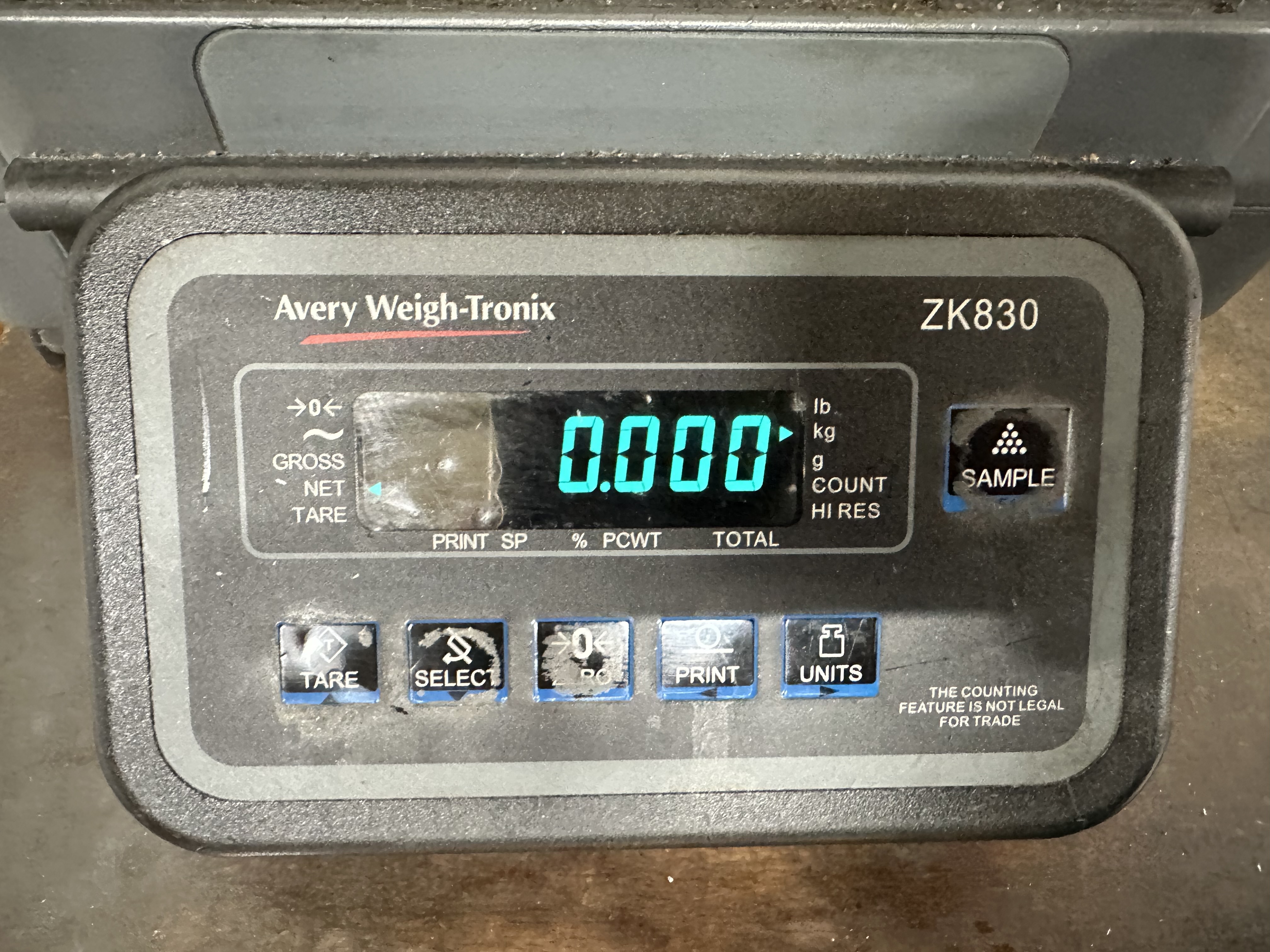 Avery Weigh Tronix ZK830 Scales, Max Capacity 35kg