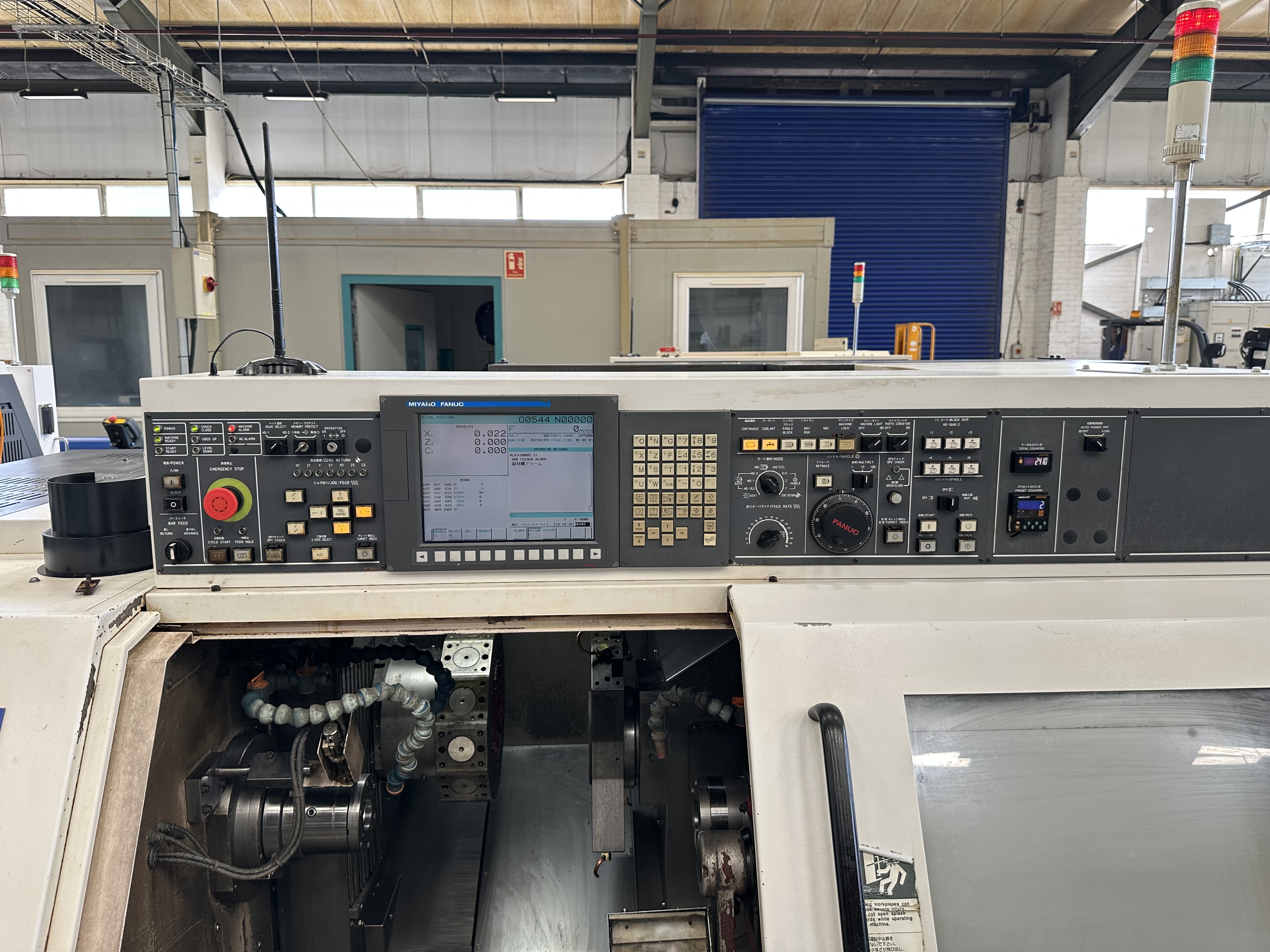 Citizen Miyano BNJ-42SY3 Fixed Headstock Lathe 7 Axis Machine with Fanuc Series Oi-TD2 CNC Control (2011)
