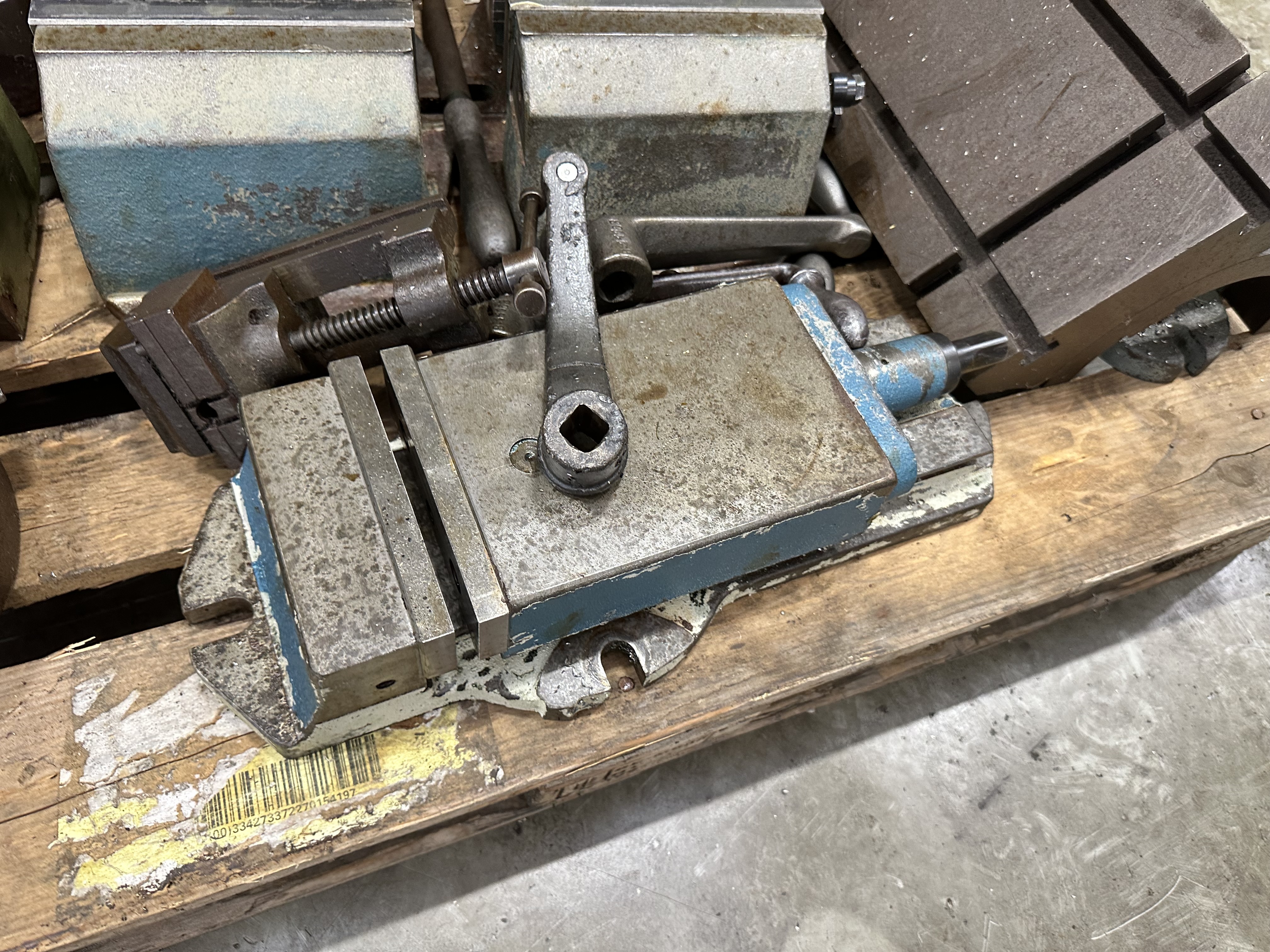 Pallet of Various Work Holding Equipment