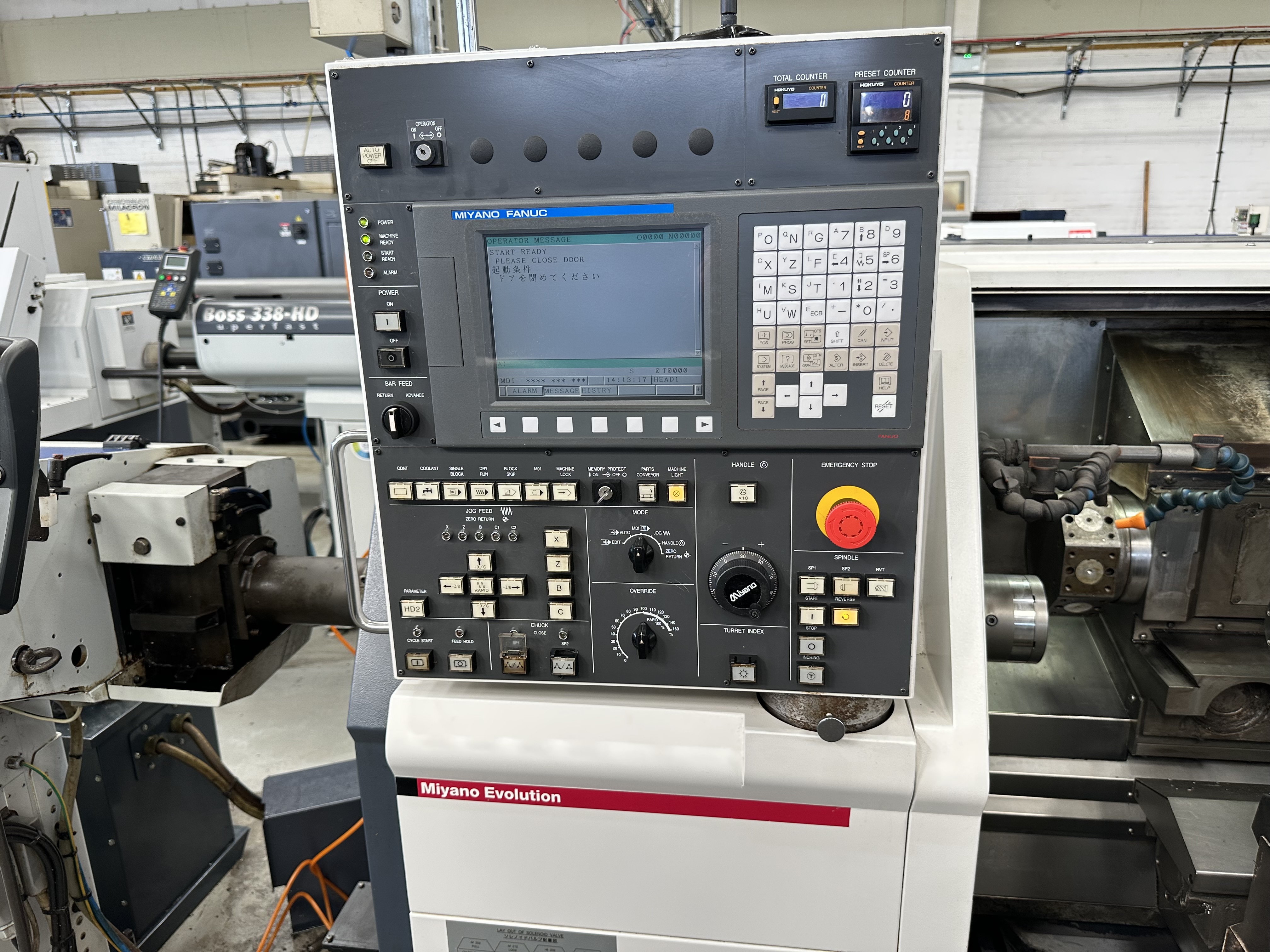 Miyano BNA-42S 5 Axis Fixed Headstock Lathe with Fanuc Oi-TD CNC Control (2011)