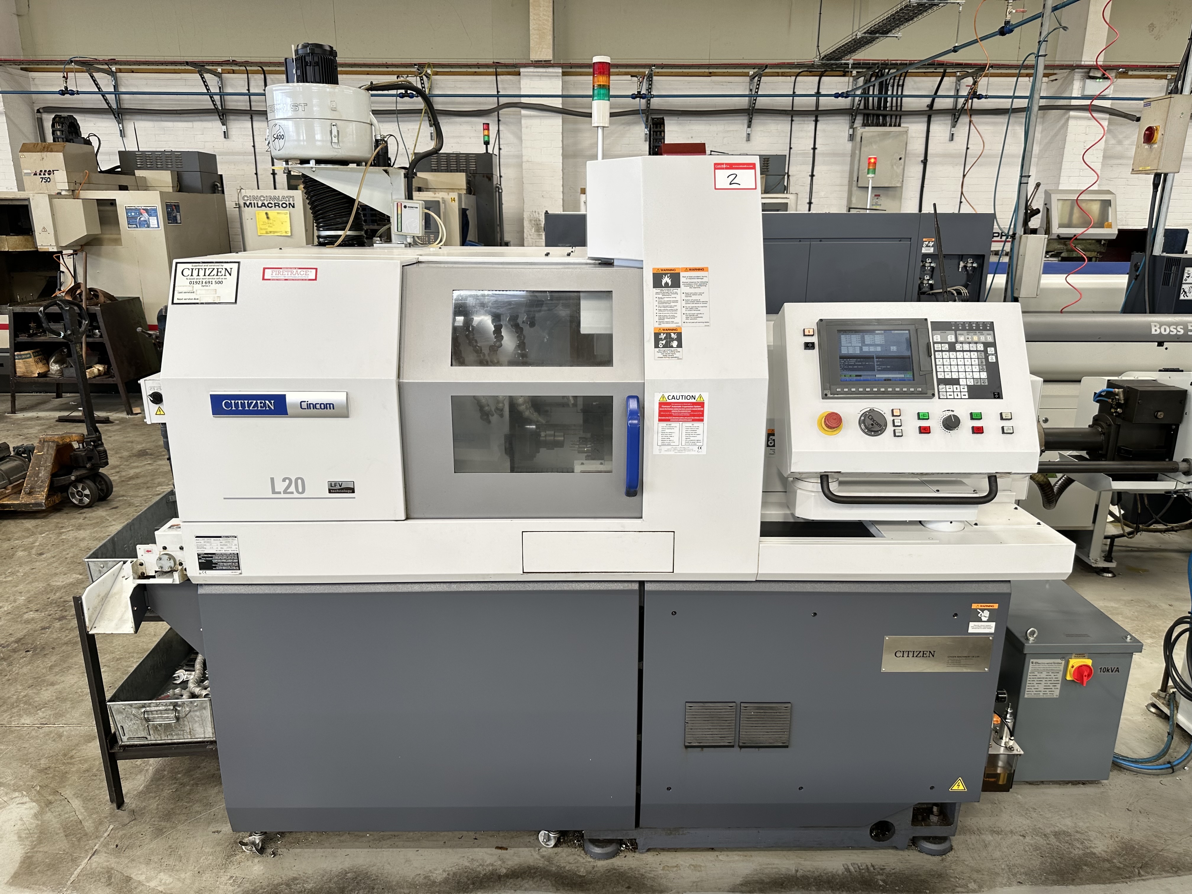 Citizen Cincom L20E - 2M10 CNC Sliding Head Lathe with Cincom System M70LPC - VU CNC Control (2018)